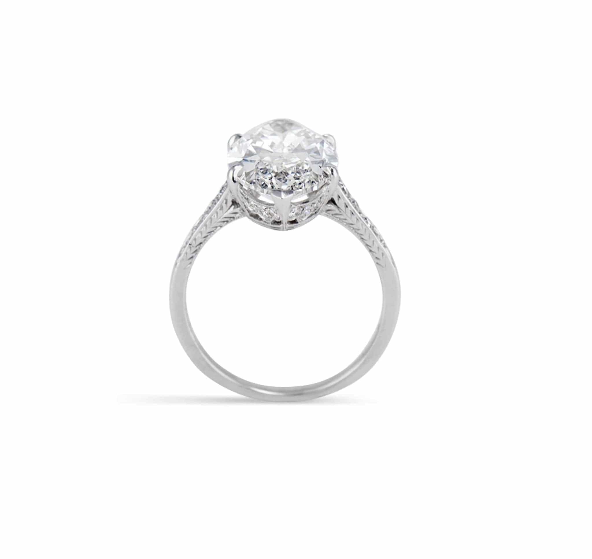 Edwardian 4.52 Carat Marquise Diamond Ring - Image 3