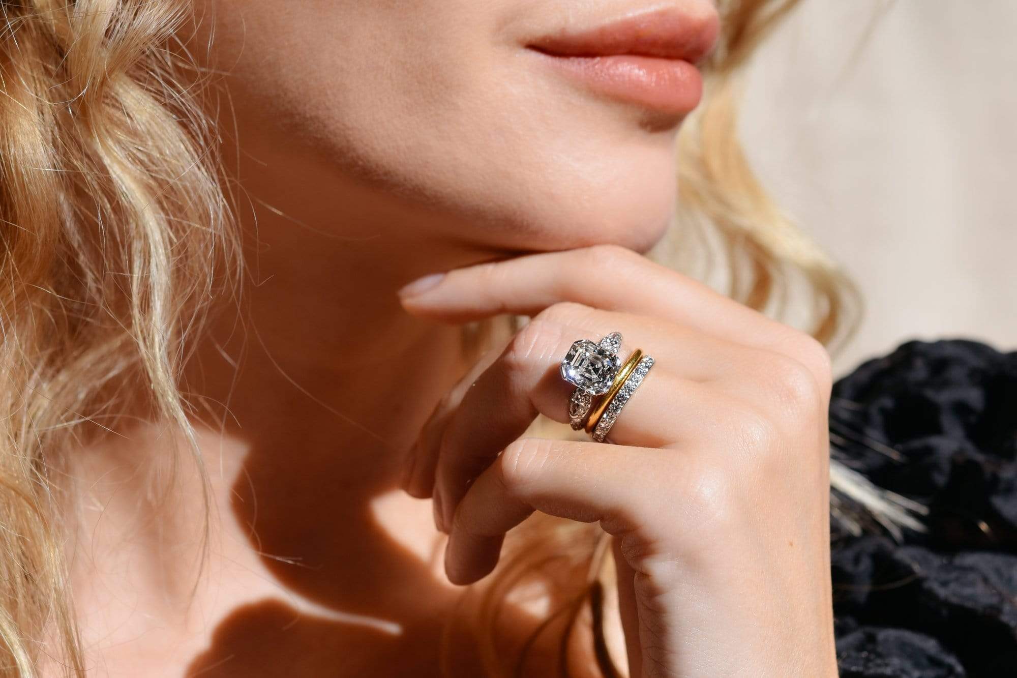 Impressive Art Deco 4.77 Carat Asscher Cut Diamond Ring - Image 4