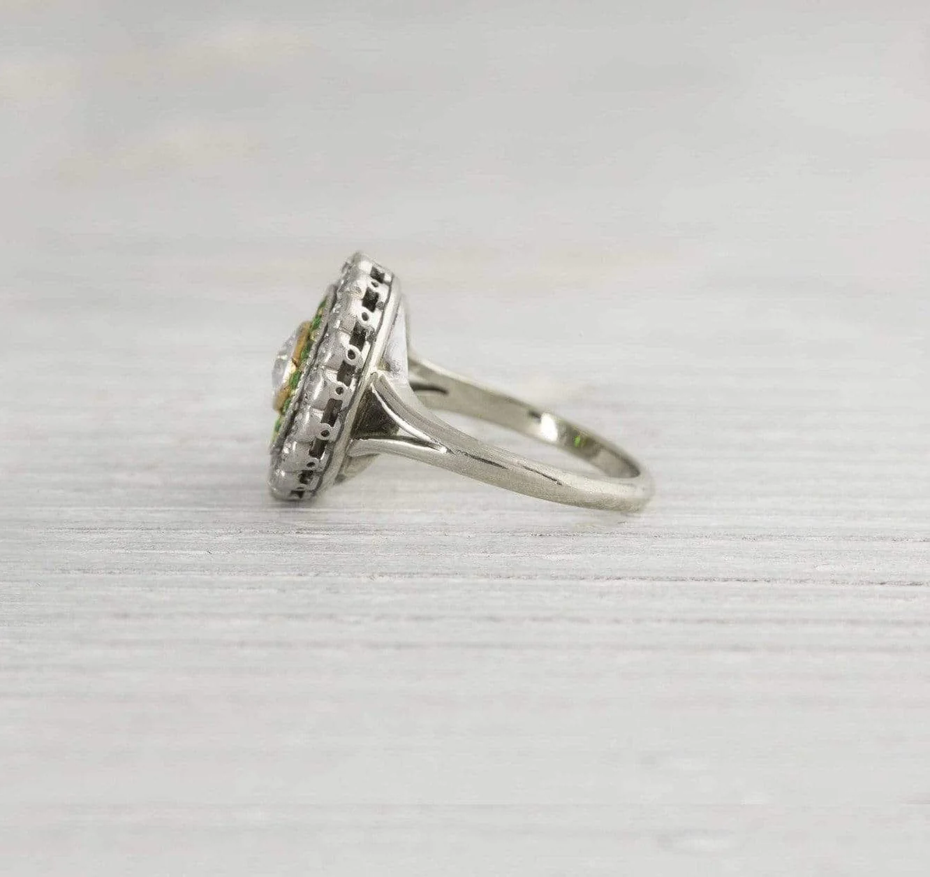 .40 Carat Edwardian Cluster Diamond Engagement Ring - Image 3
