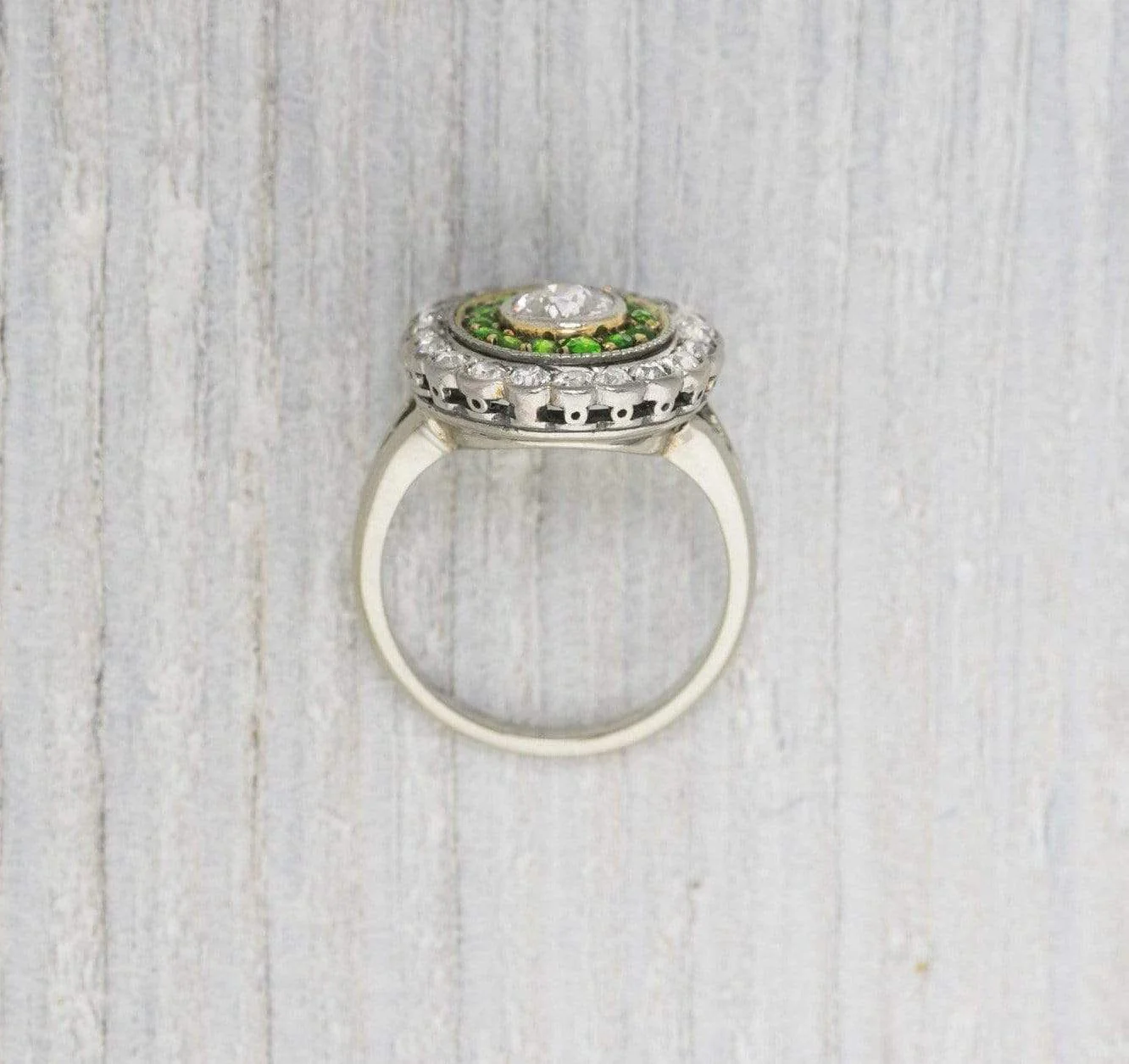.40 Carat Edwardian Cluster Diamond Engagement Ring - Image 4