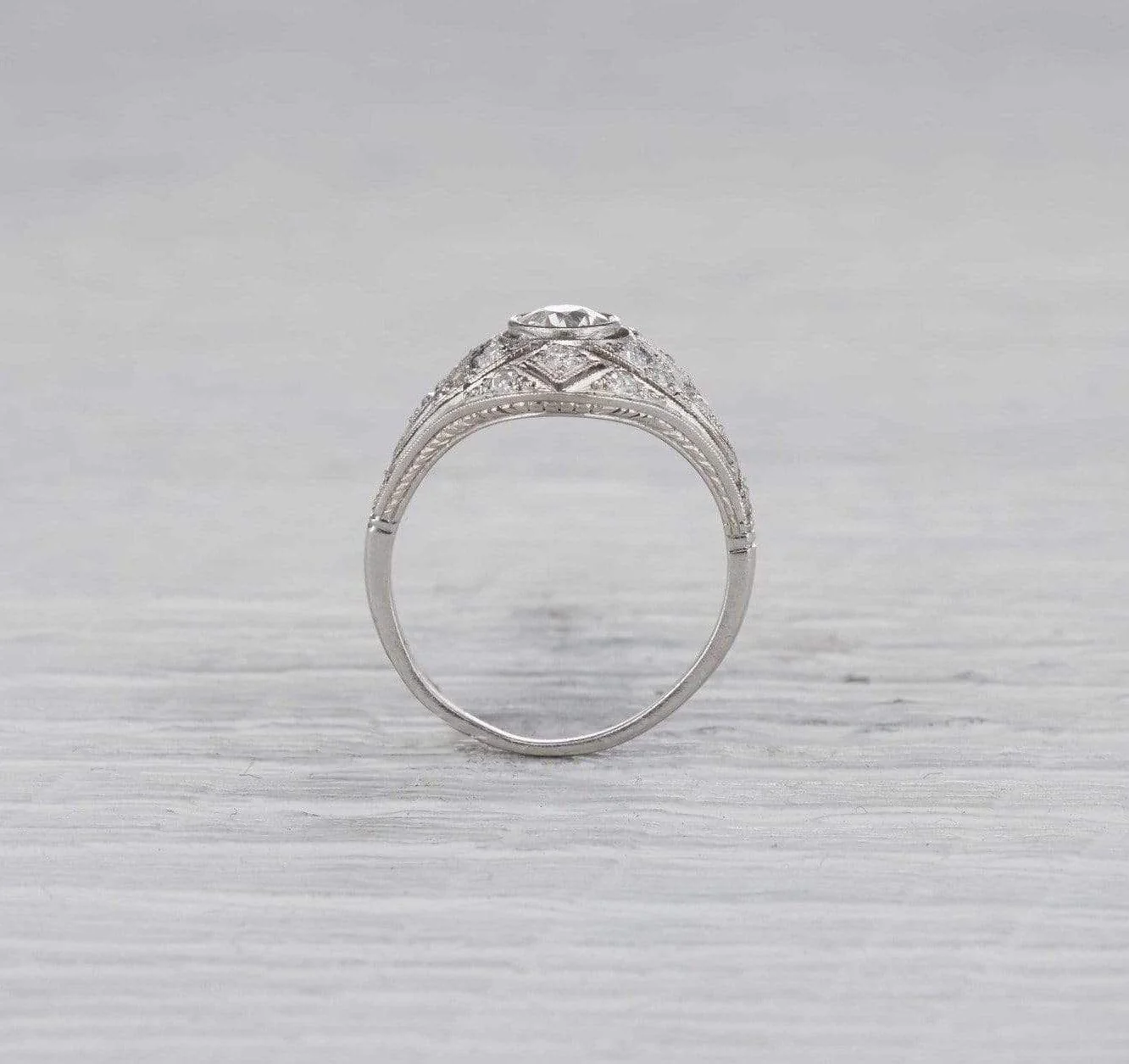 .45 Carat Early Art Deco Diamond Ring - Image 4