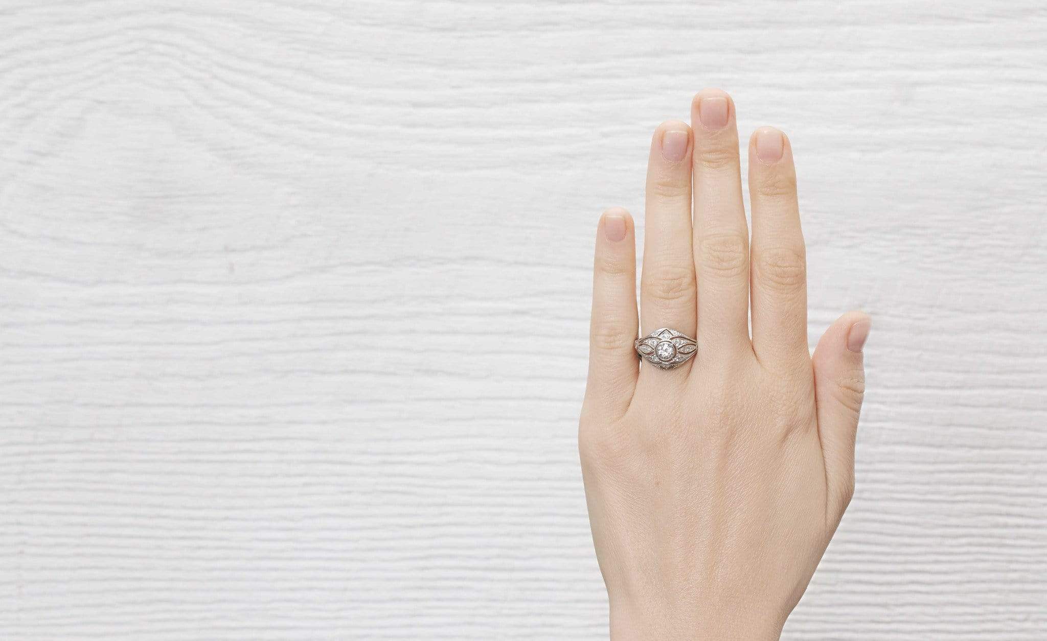 .45 Carat Early Art Deco Diamond Ring - Image 5