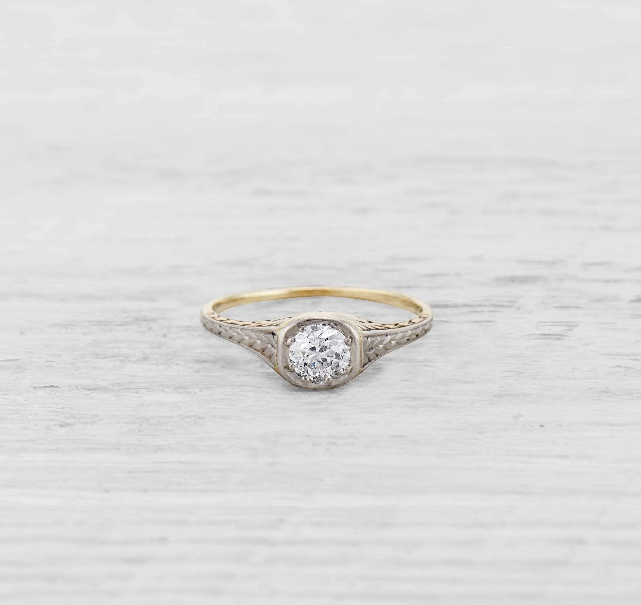 .45 CARAT EDWARDIAN DIAMOND ENGAGEMENT RING - Image 2