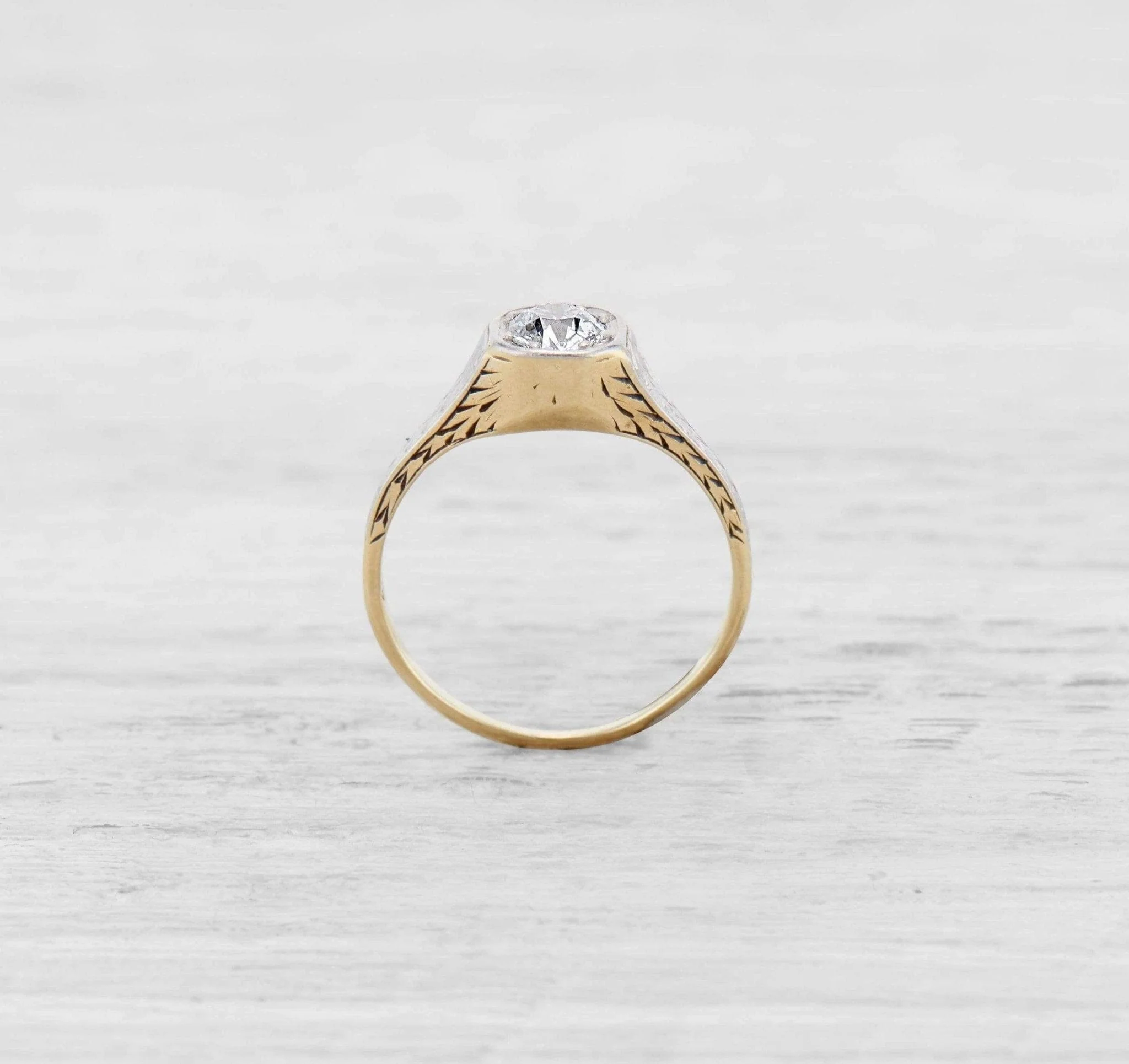 .45 CARAT EDWARDIAN DIAMOND ENGAGEMENT RING - Image 4