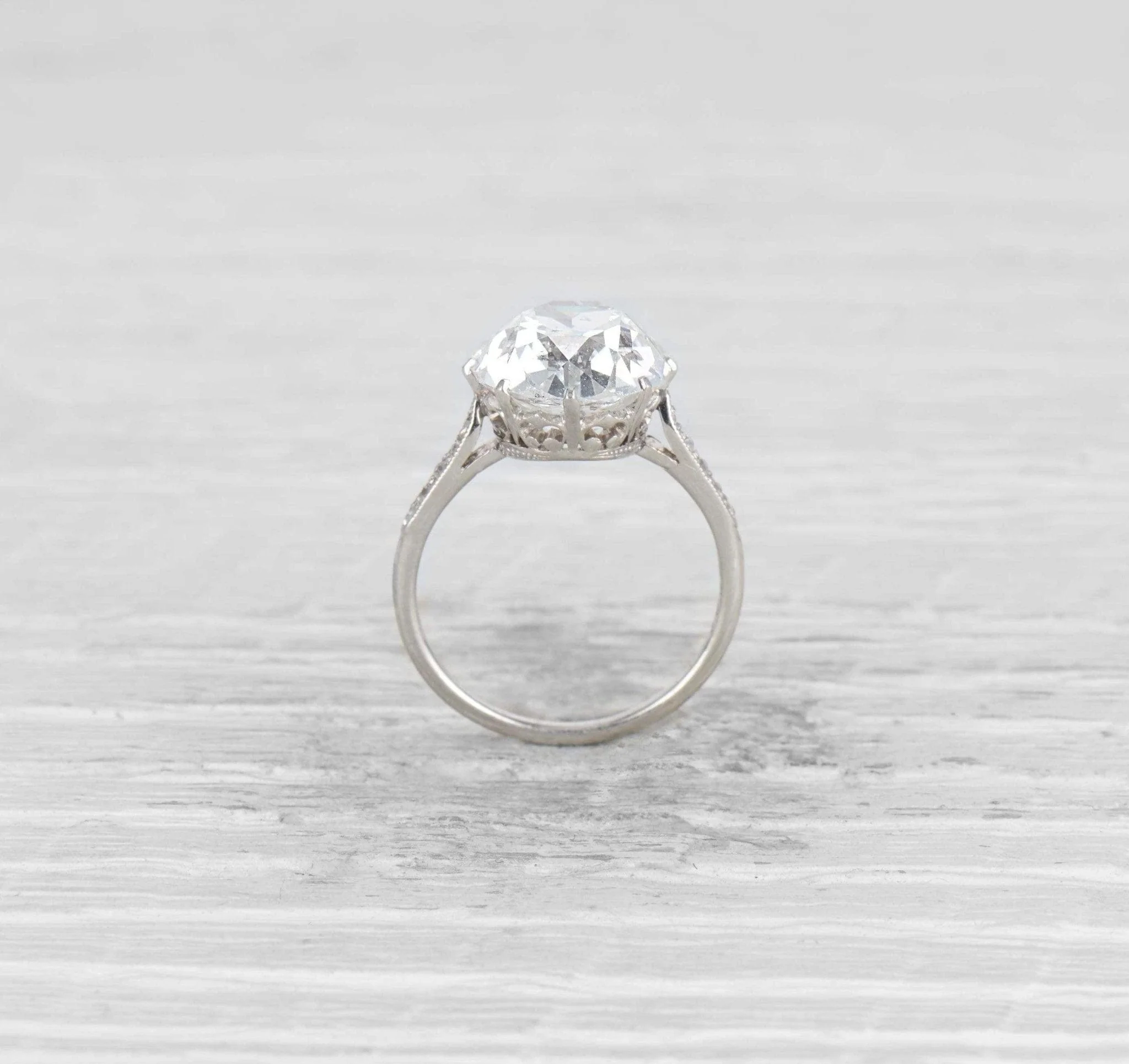 5.41 CARAT EDWARDIAN DIAMOND ENGAGEMENT RING - Image 3