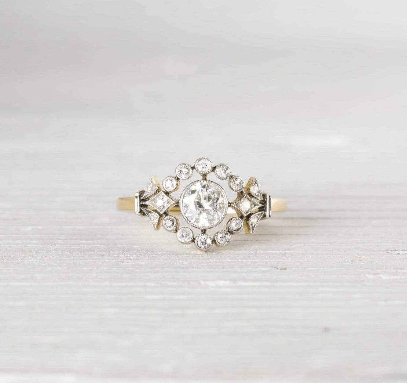 .50 Carat Antique Edwardian Diamond & Gold Engagement Ring - Image 2
