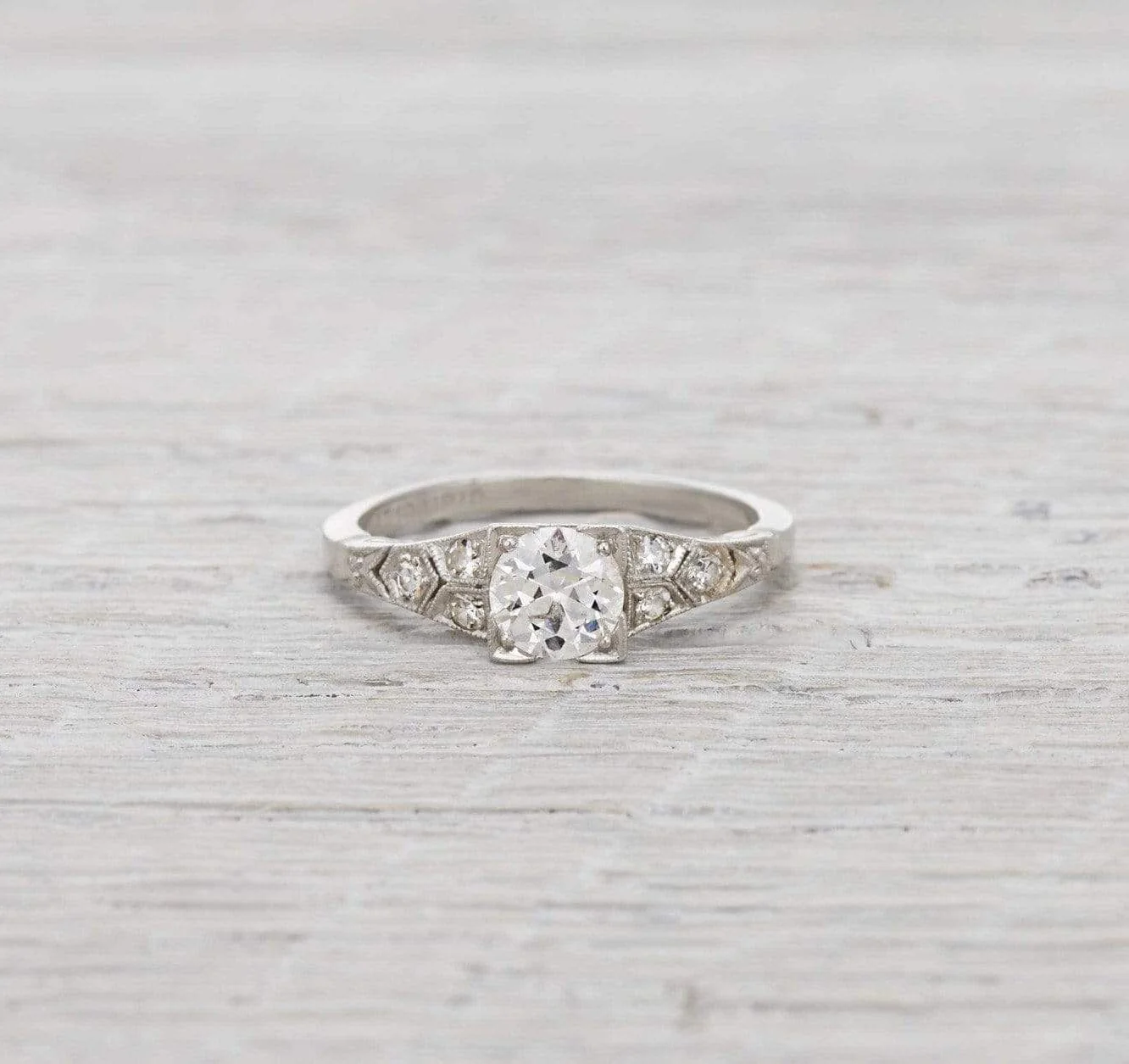 .50 Carat Diamond Art Deco Engagement Ring - Image 2