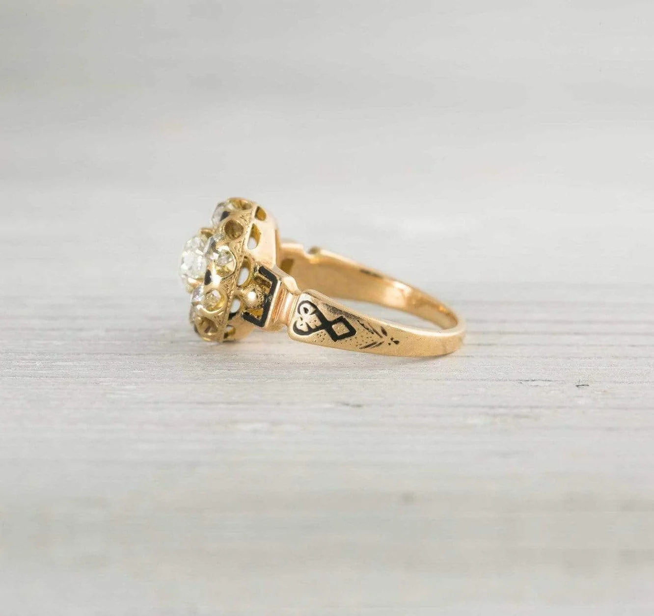.50 Carat Gold Antique Victorian Engagement Ring - Image 3