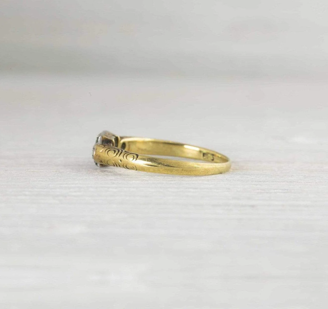 .50 Carat Victorian Emerald & Diamond Engagement Ring - Image 3