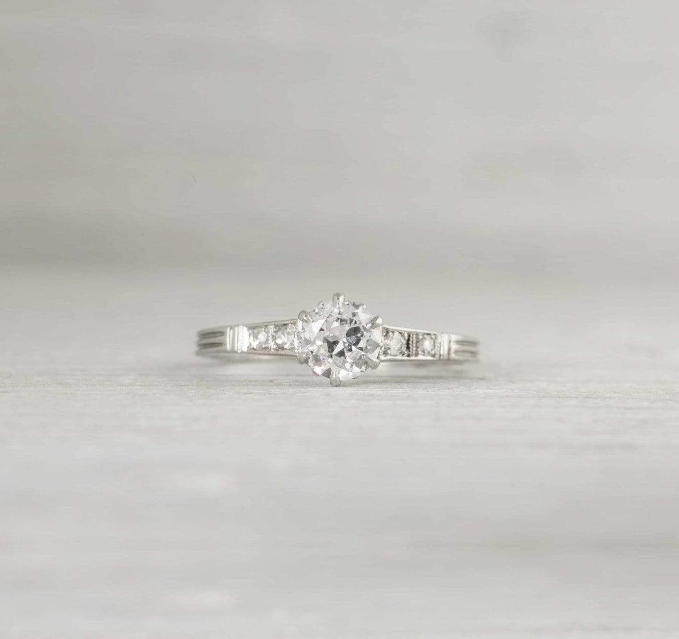 .50 Carat Vintage Art Deco Diamond Engagement Ring - Image 2