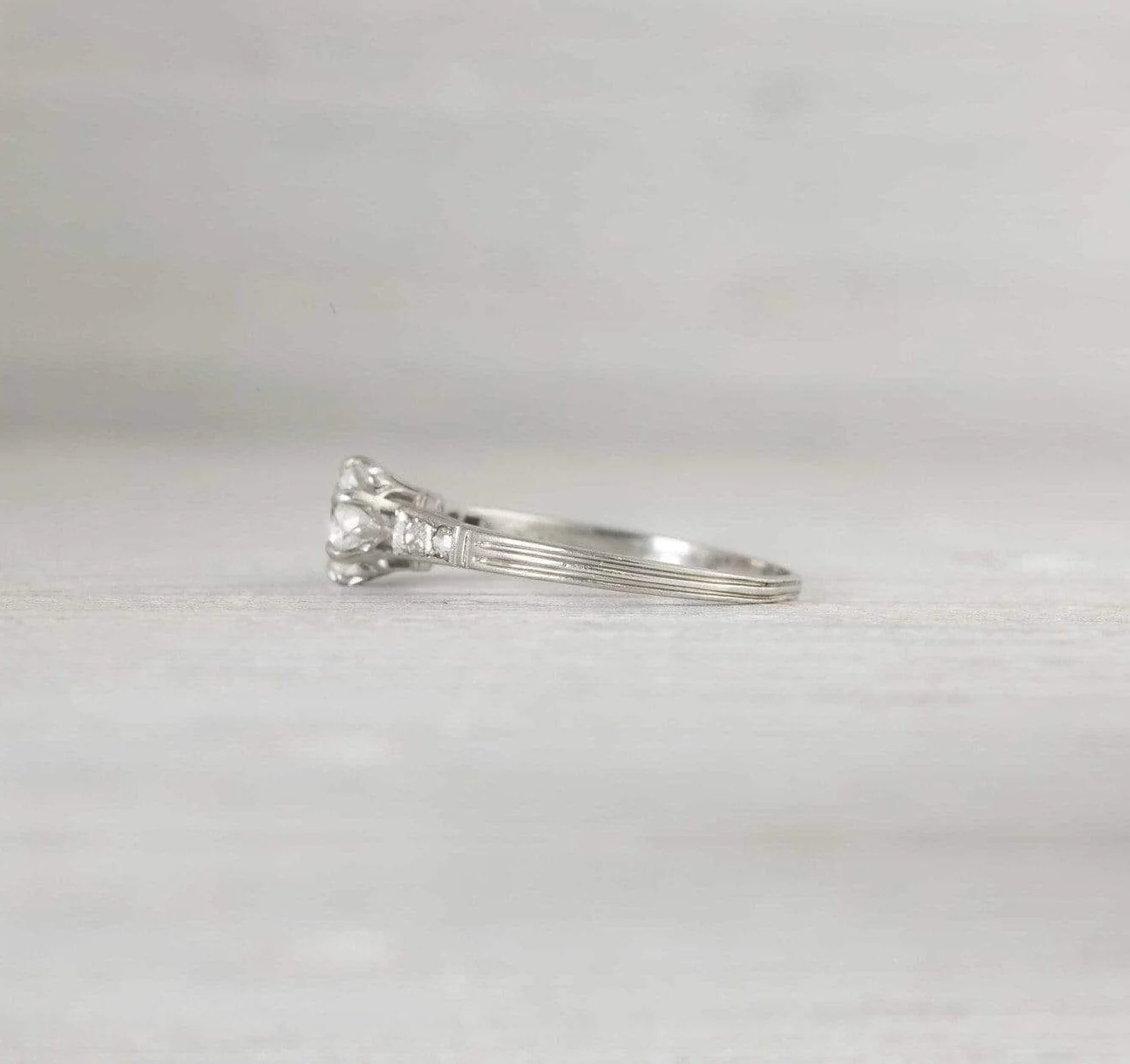 .50 Carat Vintage Art Deco Diamond Engagement Ring - Image 3
