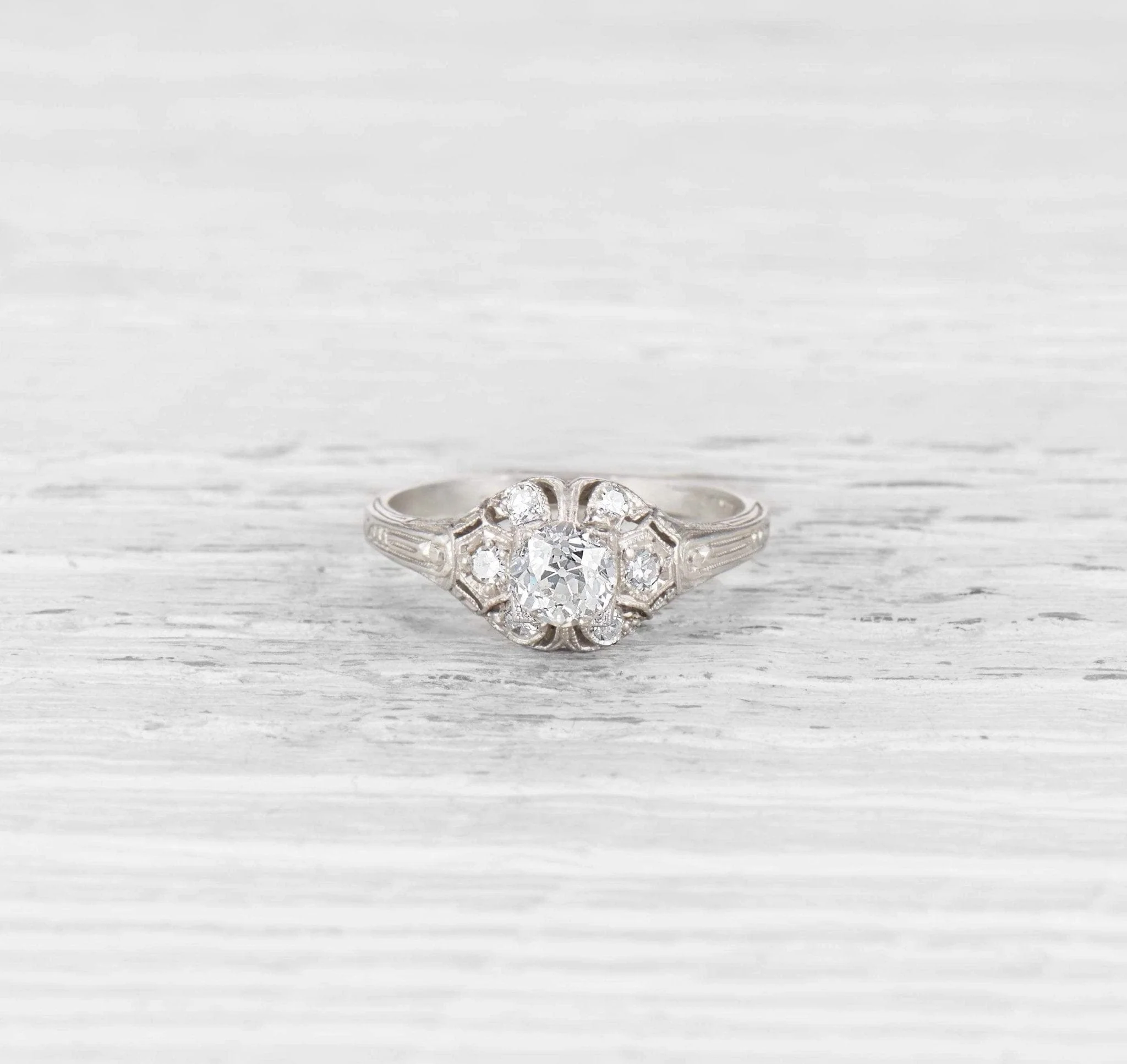 .50 CARAT ART DECO DIAMOND ENGAGEMENT RING - Image 2