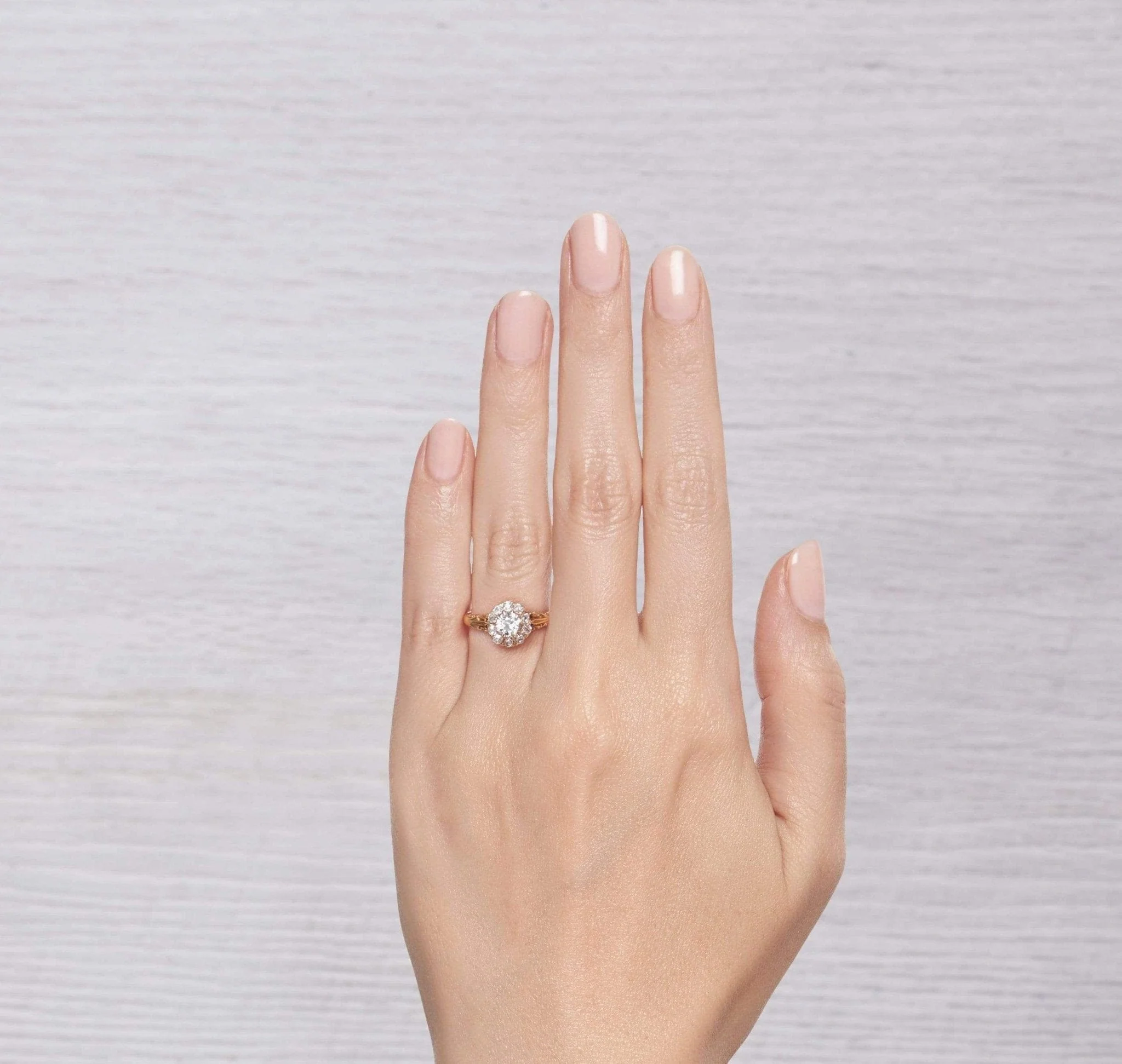 .51 CARAT VICTORIAN DIAMOND CLUSTER ENGAGEMENT RING - Image 7