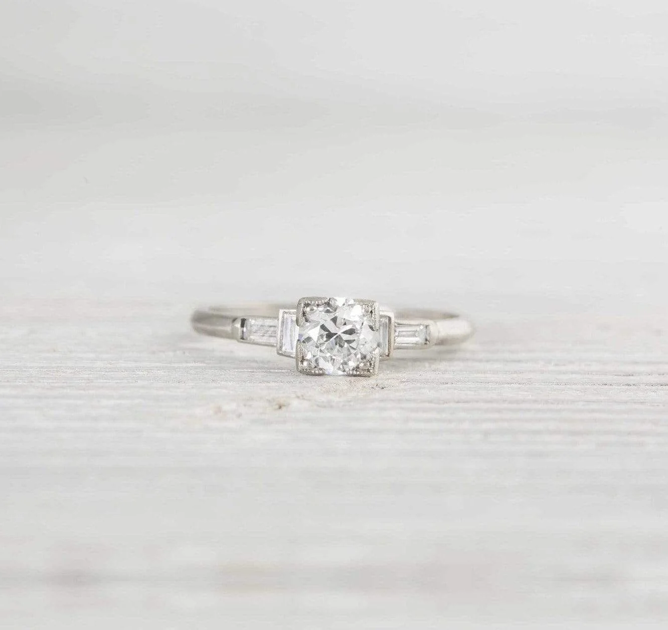 .51 Carat Vintage Art Deco Diamond Engagement Ring - Image 2
