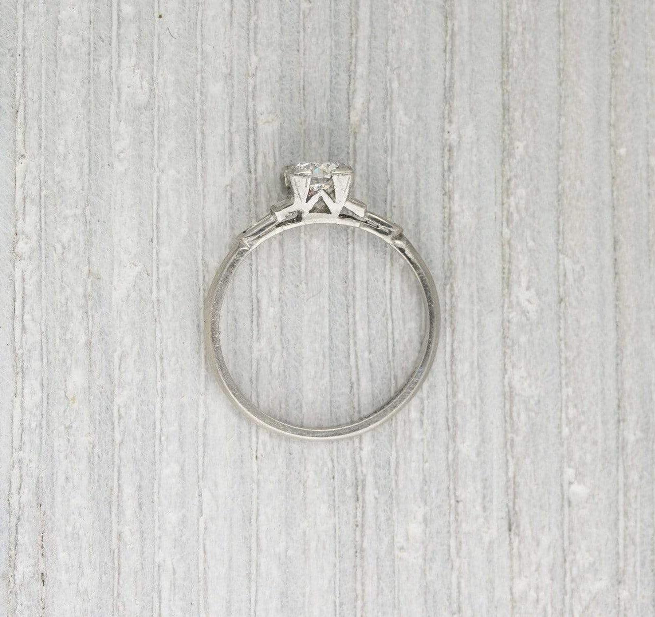 .51 Carat Vintage Art Deco Diamond Engagement Ring - Image 4