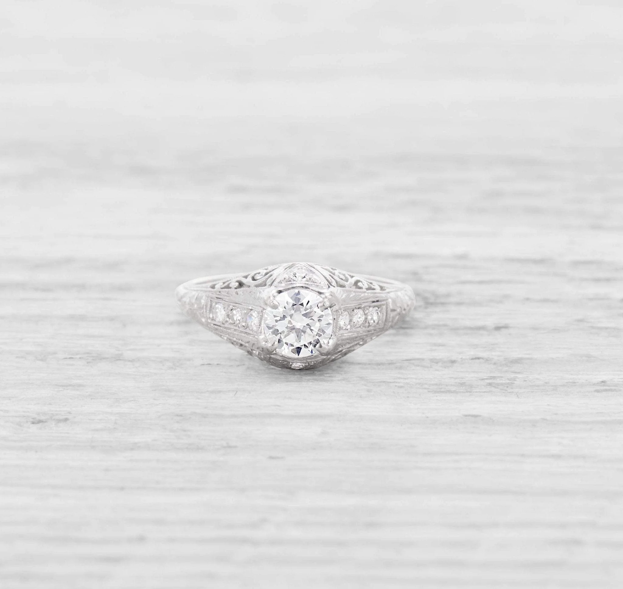 .52 CARAT EDWARDIAN DIAMOND ENGAGEMENT RING - Image 2