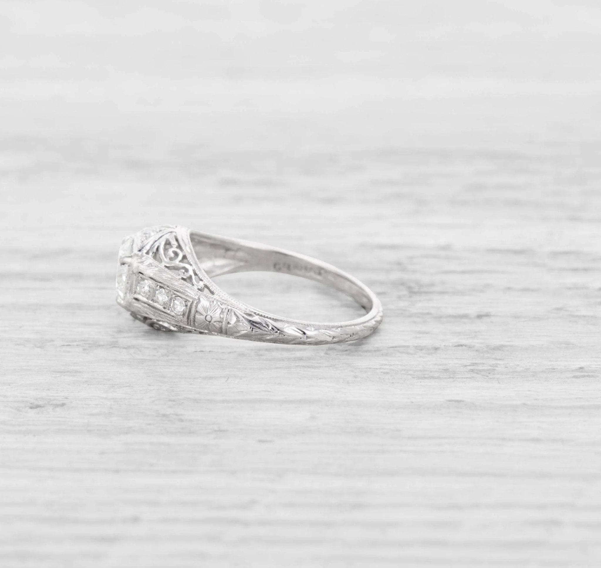 .52 CARAT EDWARDIAN DIAMOND ENGAGEMENT RING - Image 3