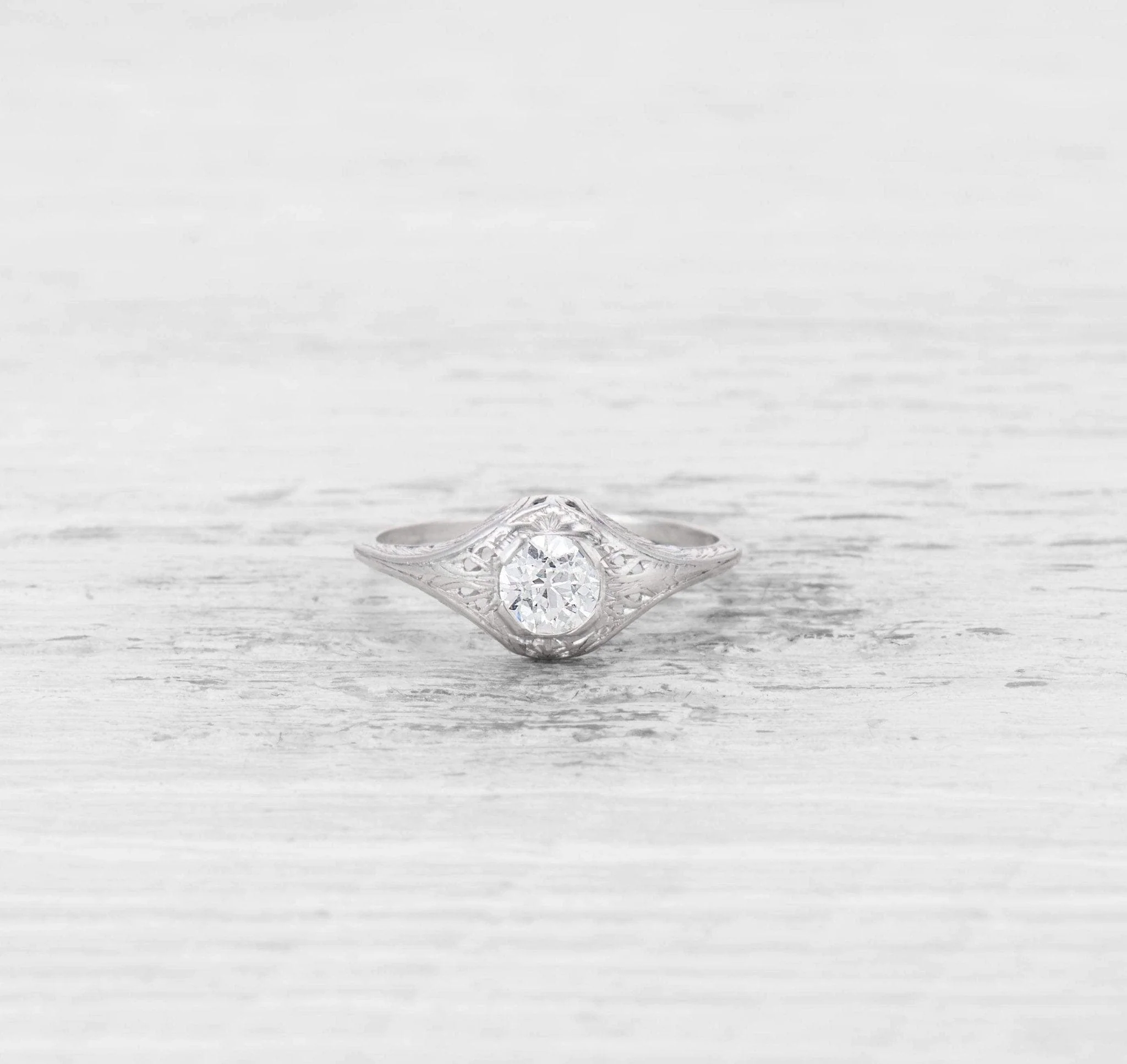 .52 CARAT EDWARDIAN DIAMOND ENGAGEMENT RING - Image 2