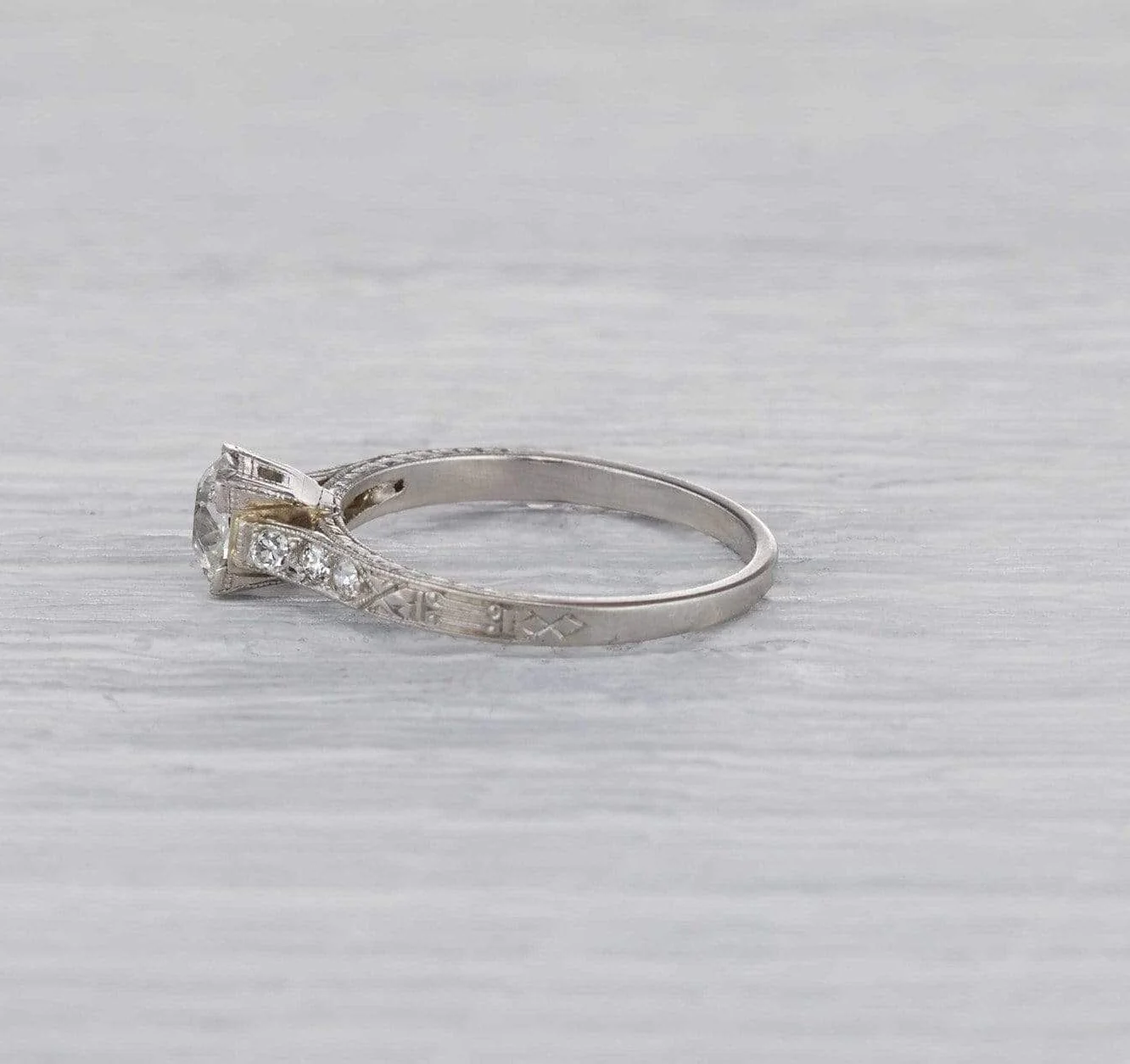 .54 Carat Art Deco Engagement Ring - Image 3