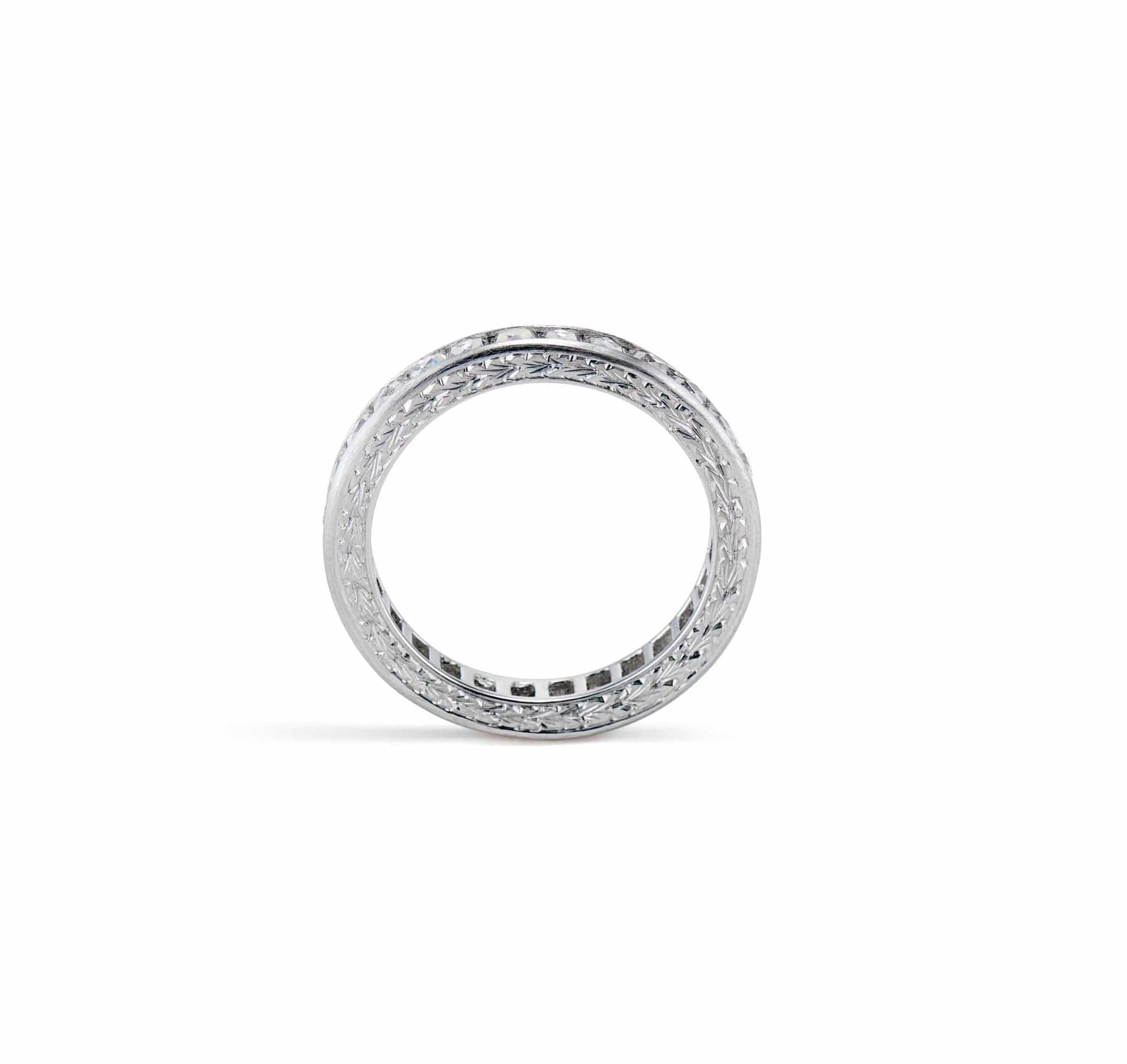 Art Deco 2.50 Carat French-Cut Diamond Eternity Ring (5458) - Image 2