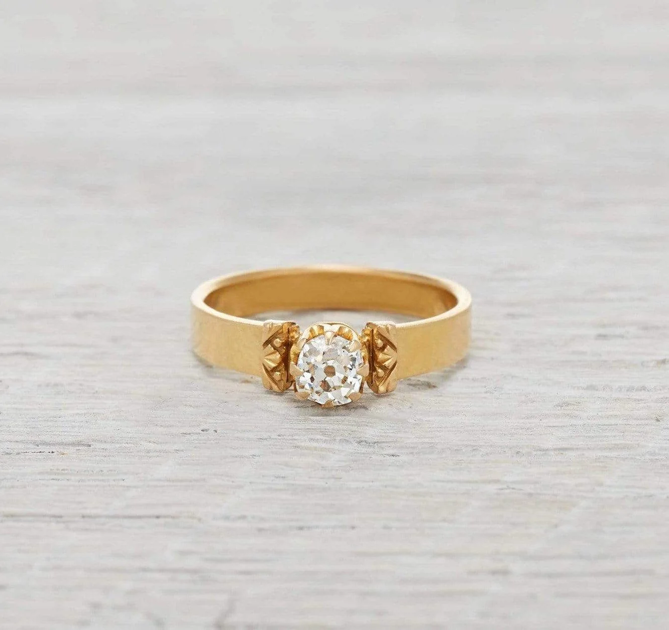 .55 Carat Antique Victorian Diamond Solitaire Engagement Ring - Image 2