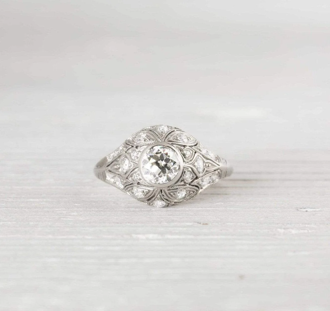 .55 Carat Vintage Edwardian Diamond Engagement Ring - Image 2
