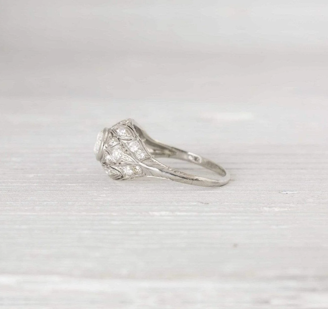 .55 Carat Vintage Edwardian Diamond Engagement Ring - Image 3