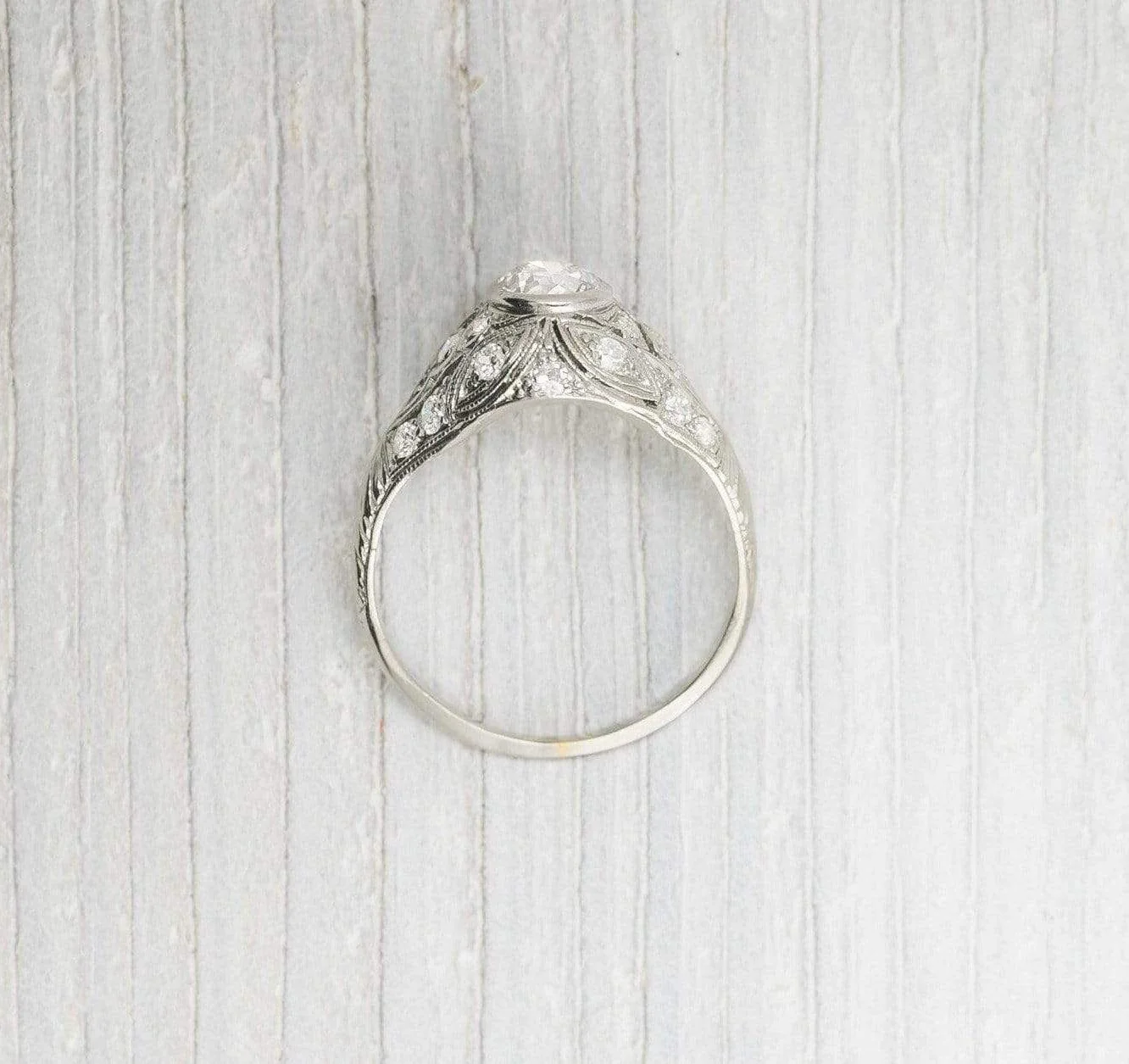 .55 Carat Vintage Edwardian Diamond Engagement Ring - Image 4