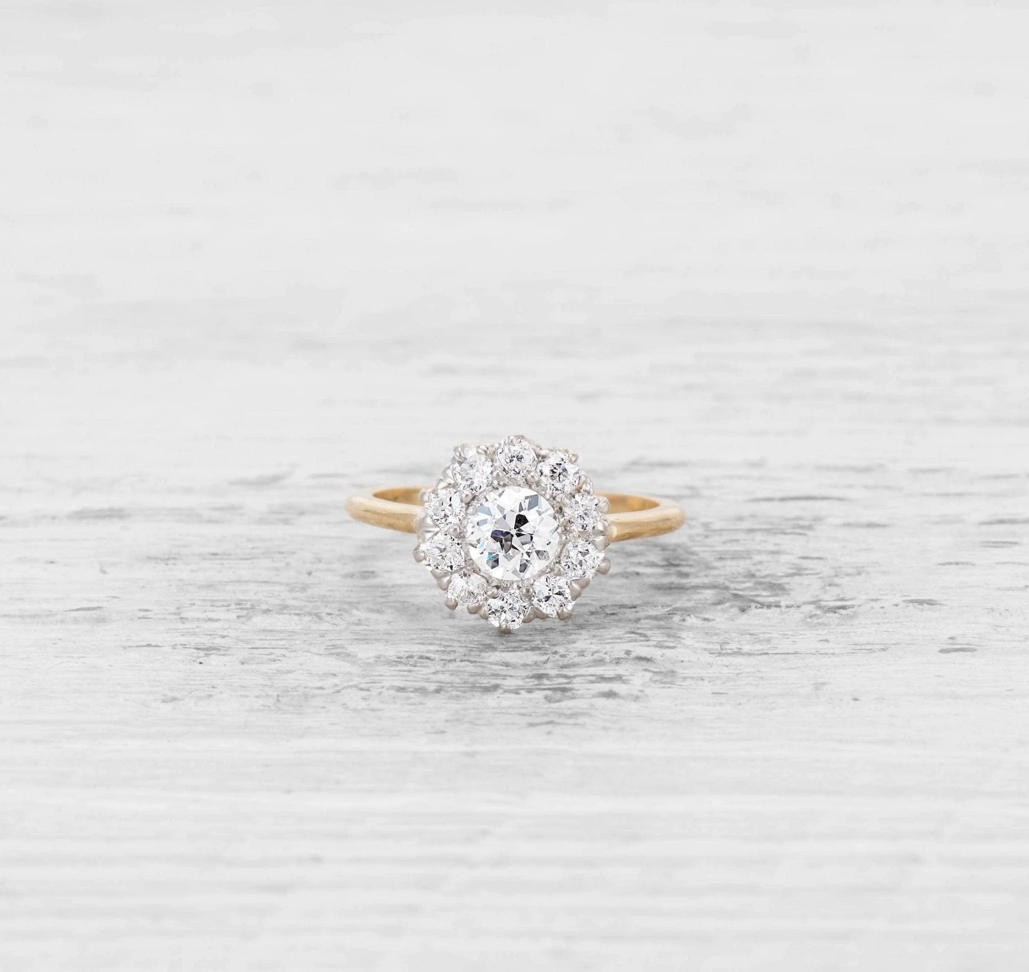 .56 CARAT EDWARDIAN DIAMOND CLUSTER ENGAGEMENT RING - Image 2