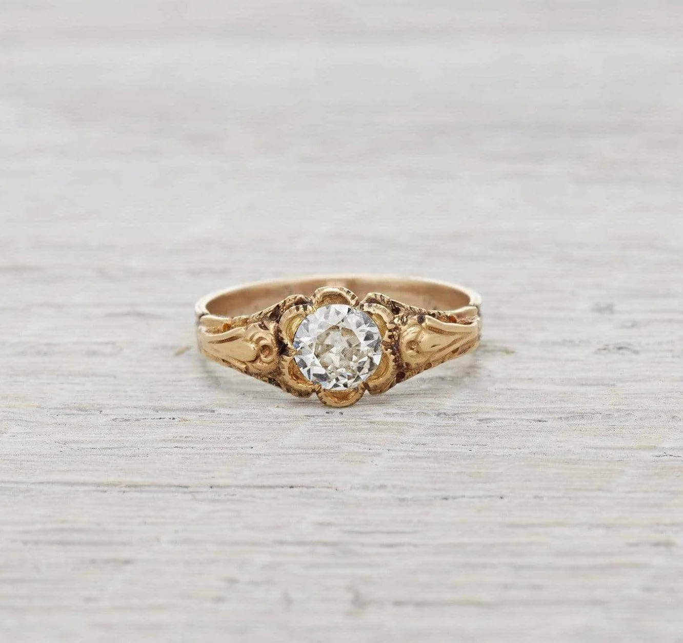 .56 Carat Gold Victorian Engagement Ring - Image 2