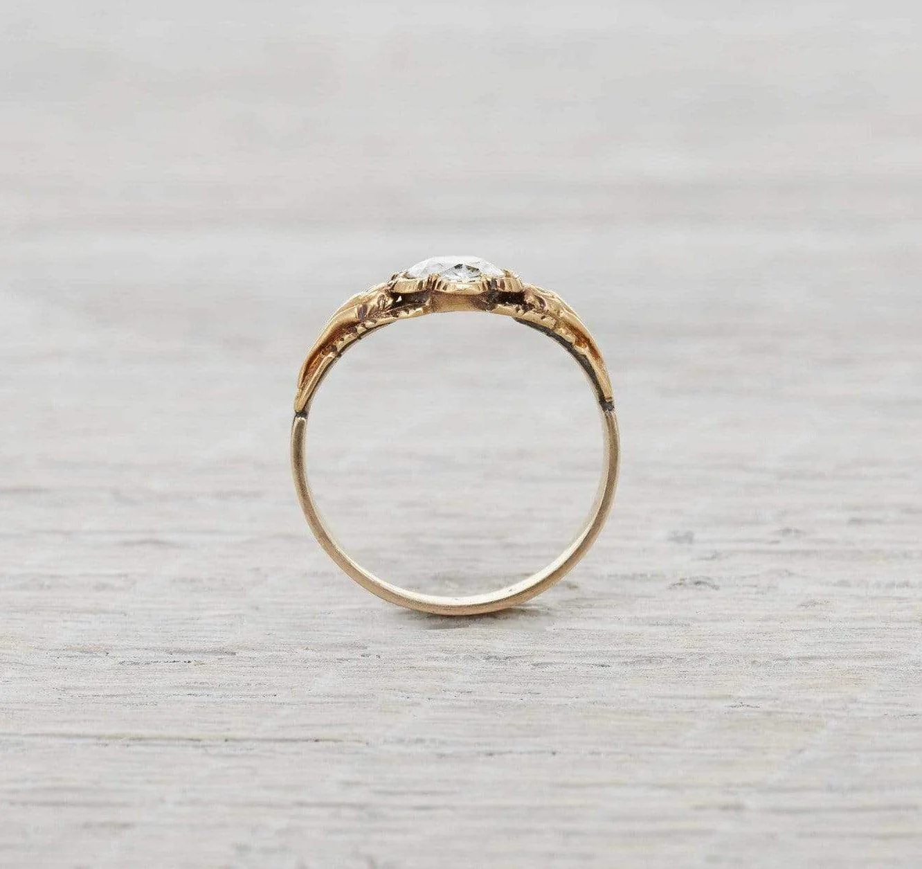 .56 Carat Gold Victorian Engagement Ring - Image 4