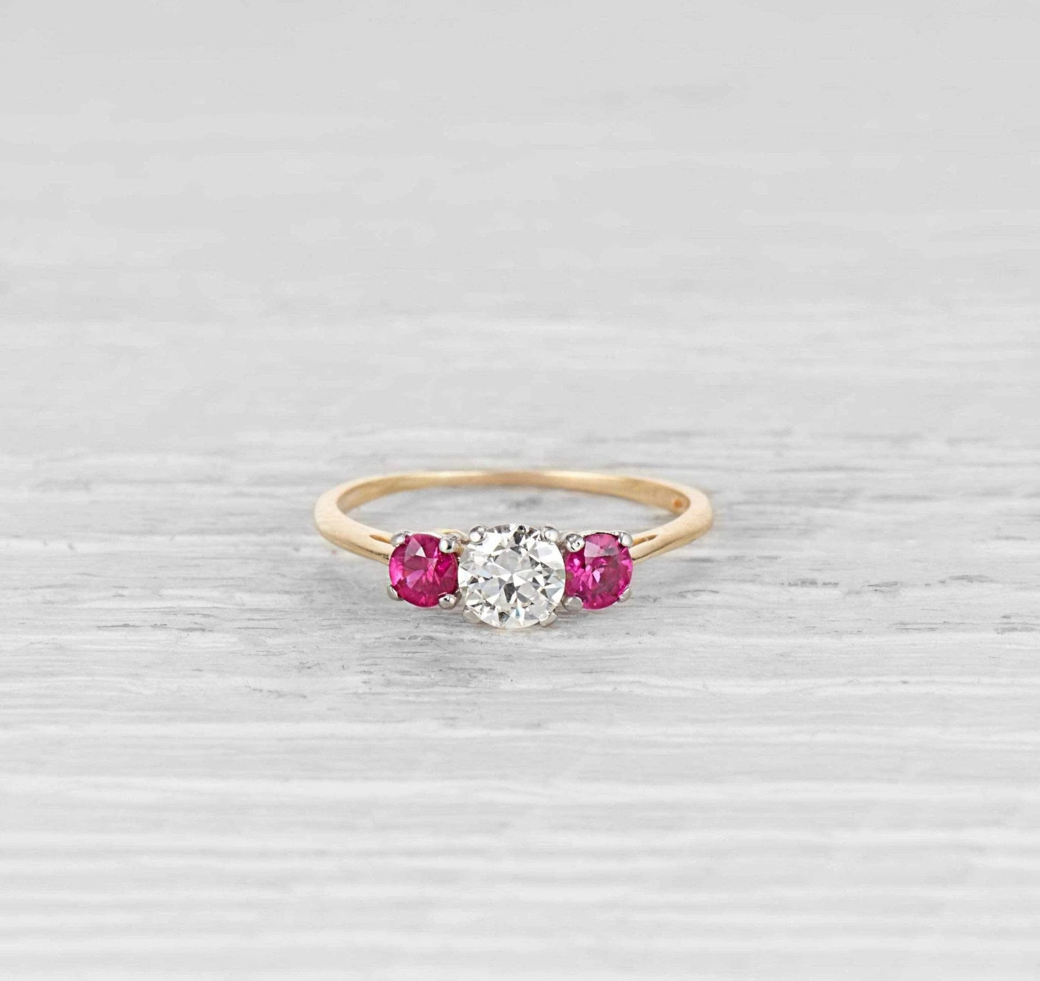 .56 Carat Retro Tiffany & Co. Ruby and Diamond Engagement Ring - Image 2