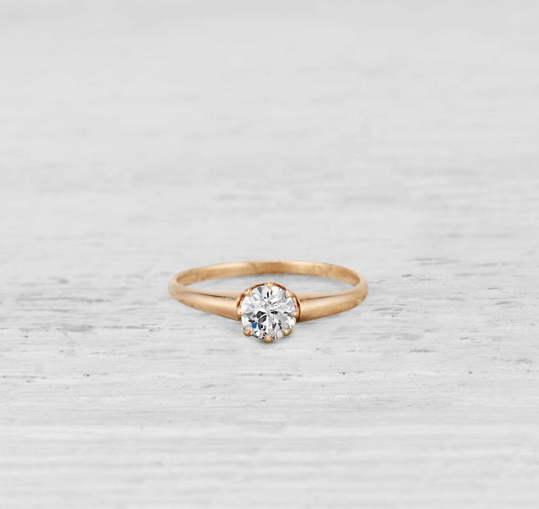 .56 Victorian Diamond Solitaire Antique Engagement Ring - Image 3