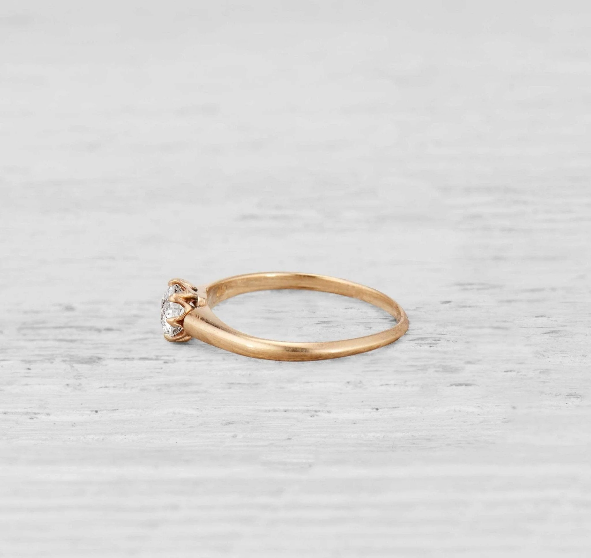 .56 Victorian Diamond Solitaire Antique Engagement Ring - Image 4
