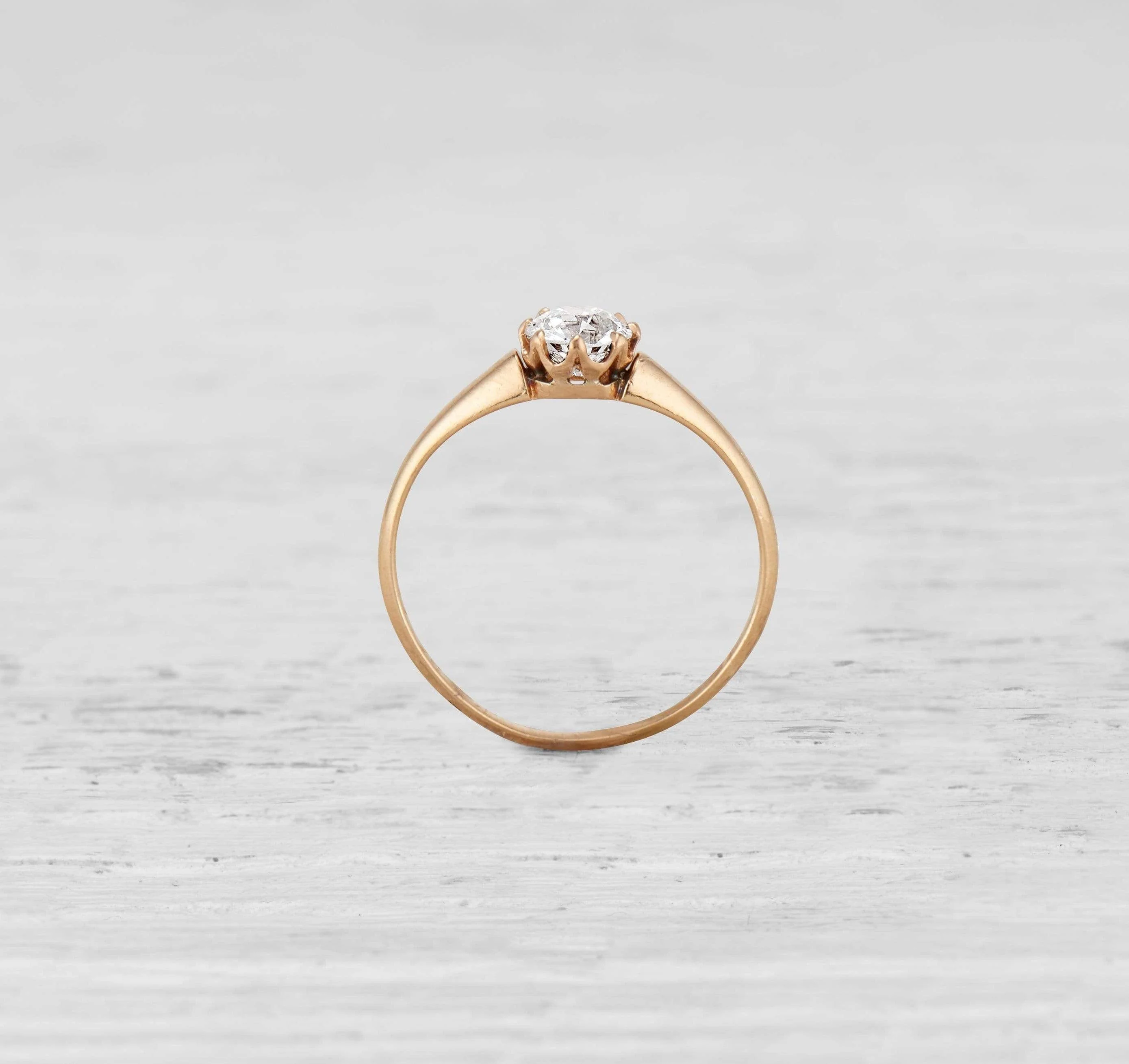 .56 Victorian Diamond Solitaire Antique Engagement Ring - Image 5