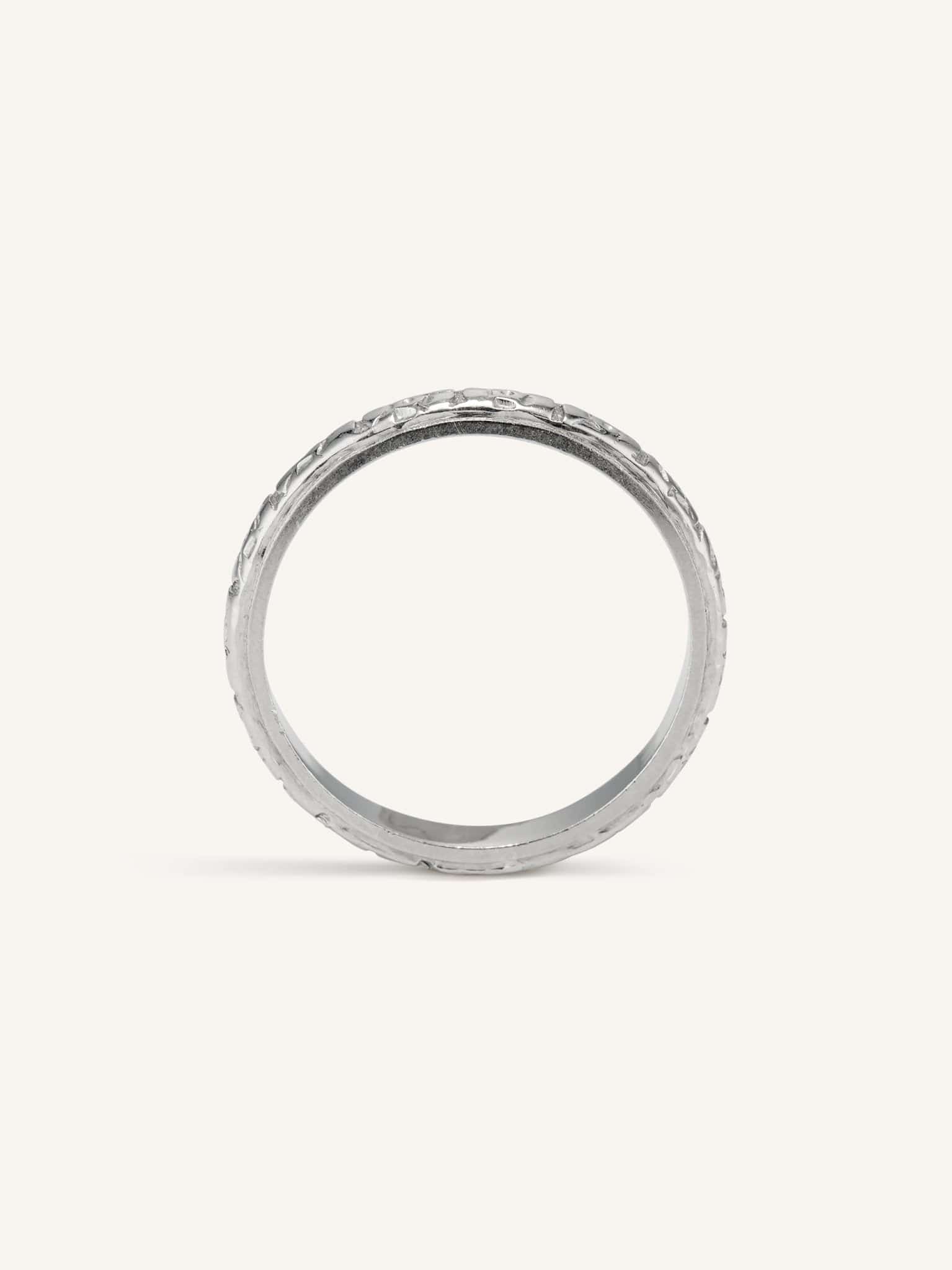 Art Deco Orange Blossom Wedding Band - Image 2