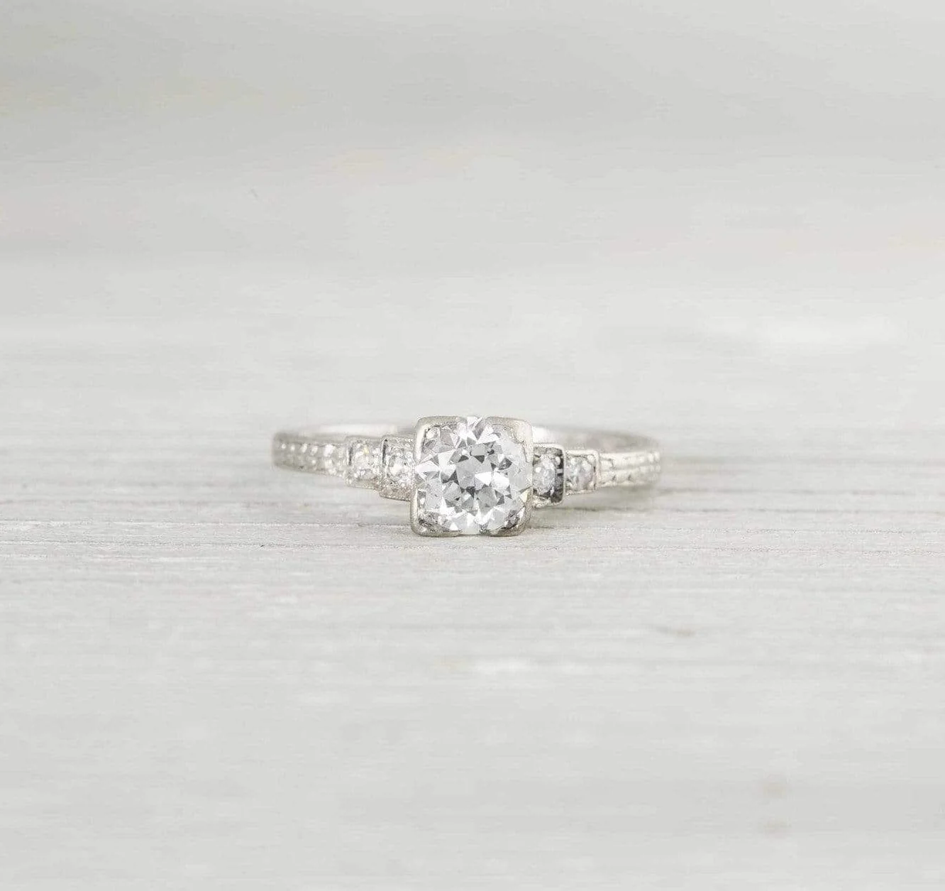 .60 Carat Art Deco Diamond Engagement Ring - Image 2