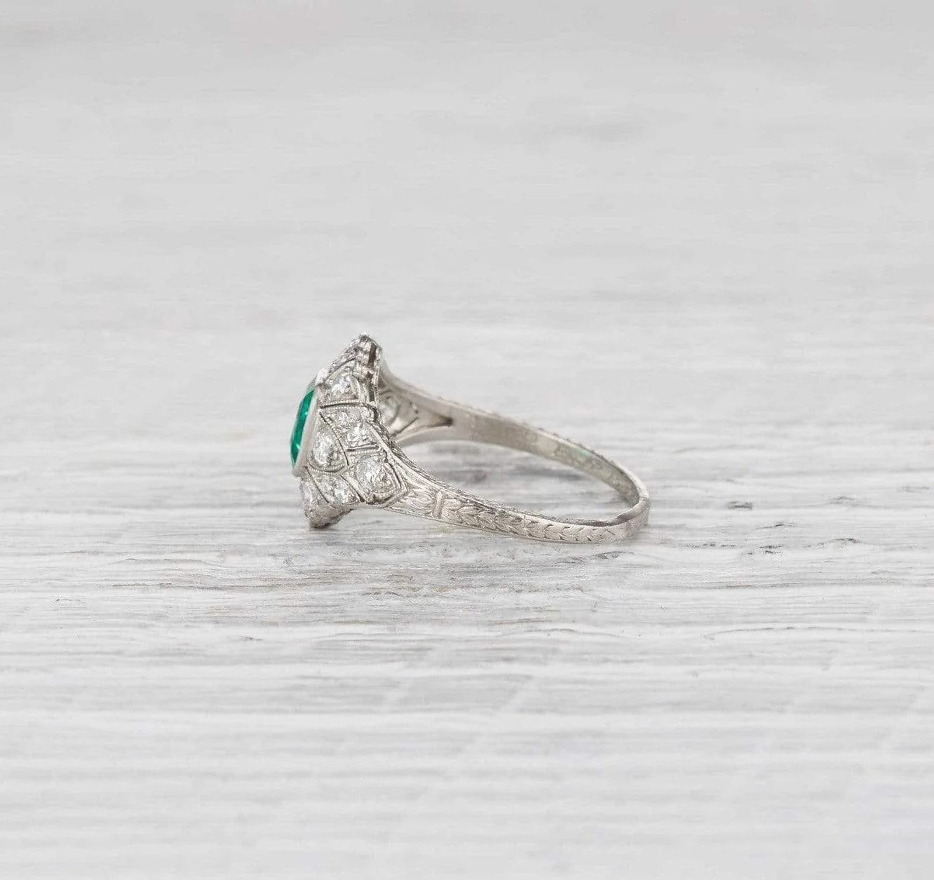 .60 Carat Edwardian Shreve & Co. Emerald Ring - Image 3