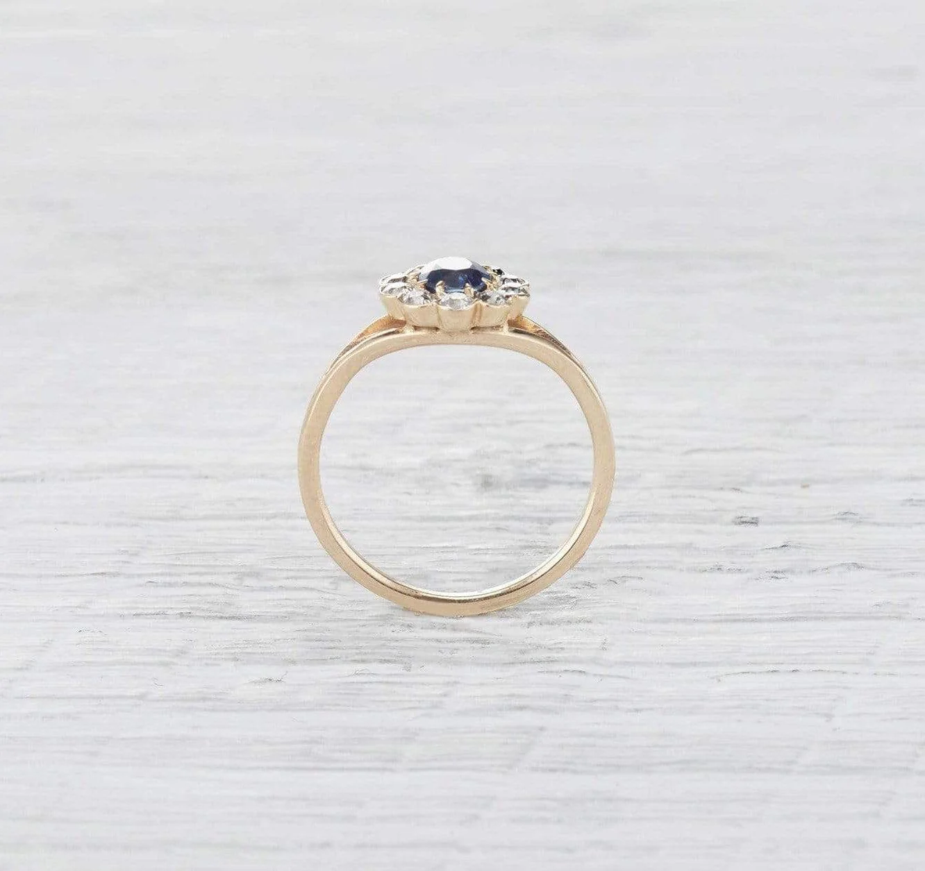 .60 Carat Late Victorian Sapphire Cluster Ring - Image 4