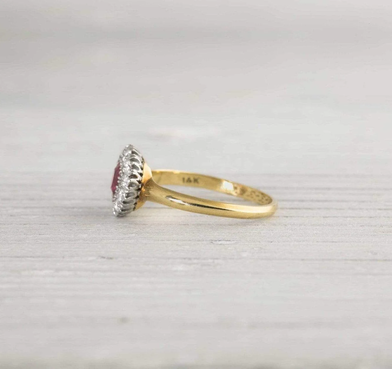 .60 Carat Ruby Vintage Engagement Ring - Image 3