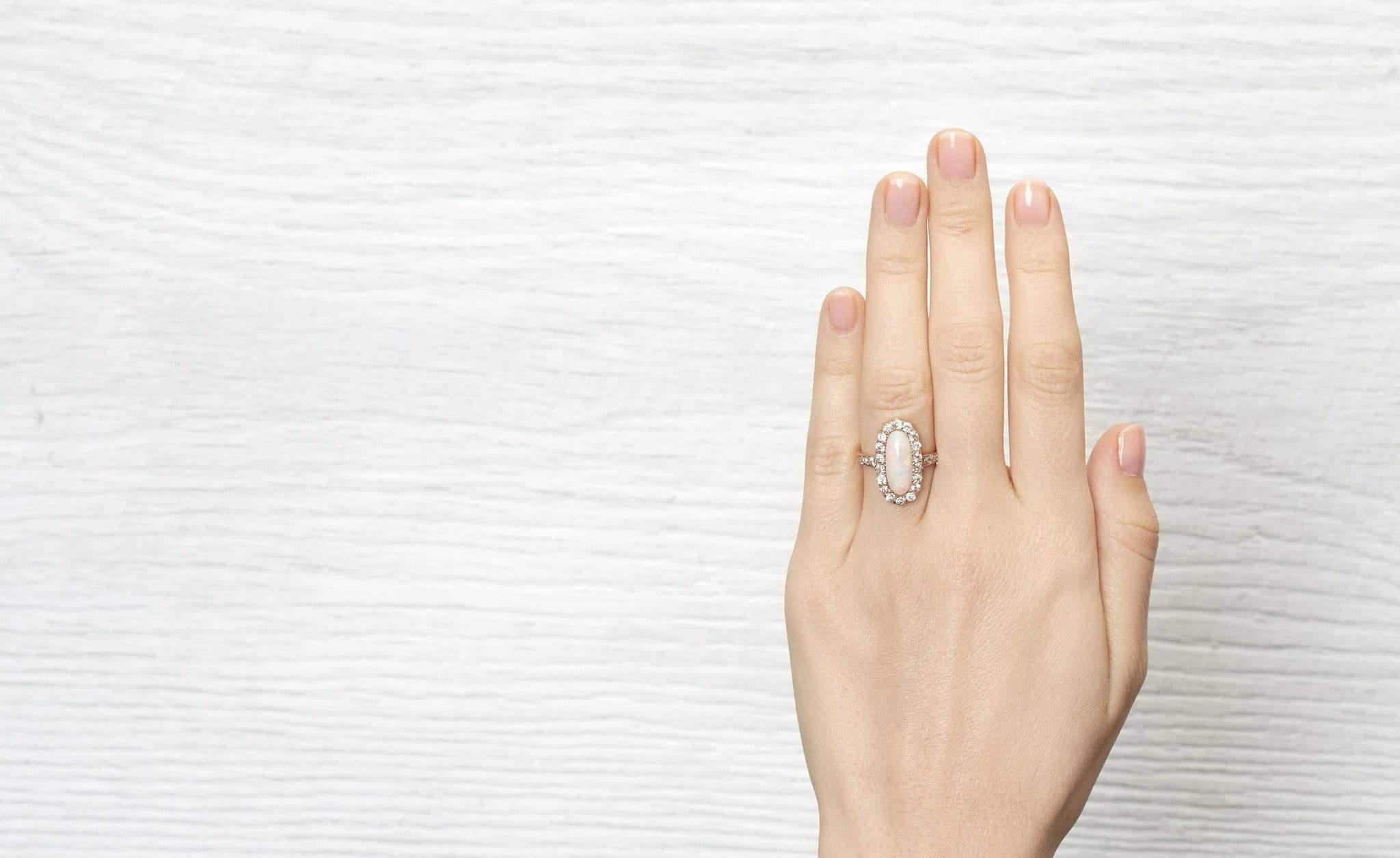 Victorian .60 Carat Victorian Opal and Diamond Ring - Image 5