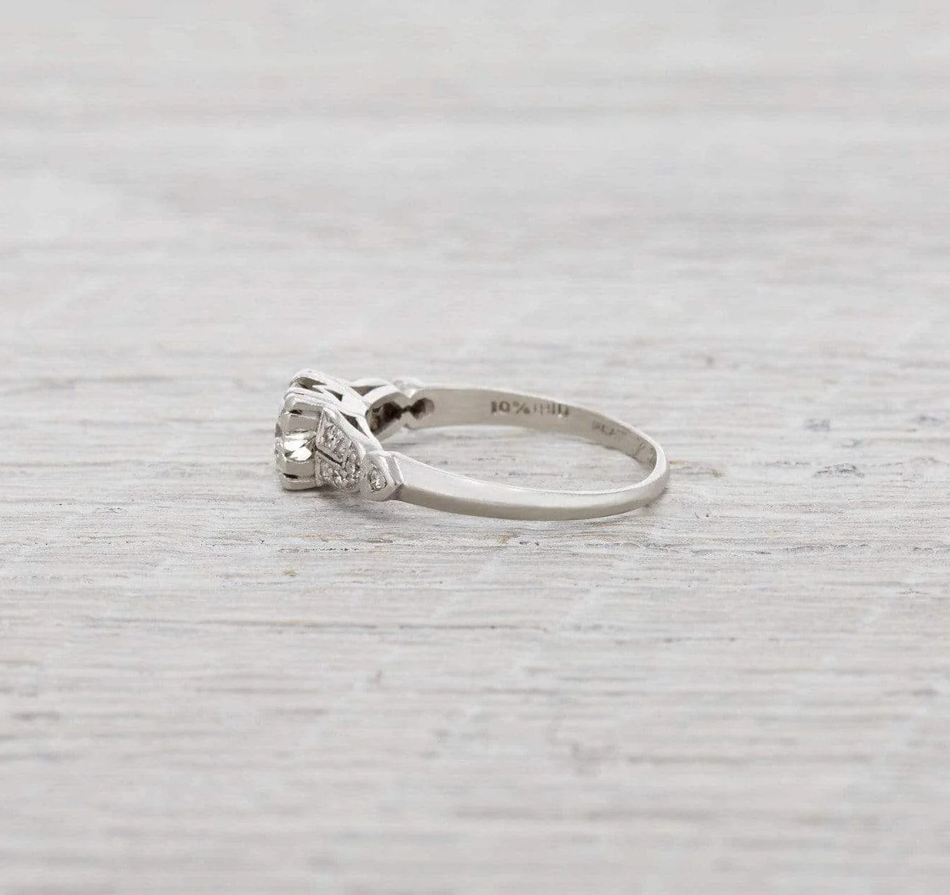 .60 Carat Vintage Art Deco Diamond Engagement Ring - Image 3