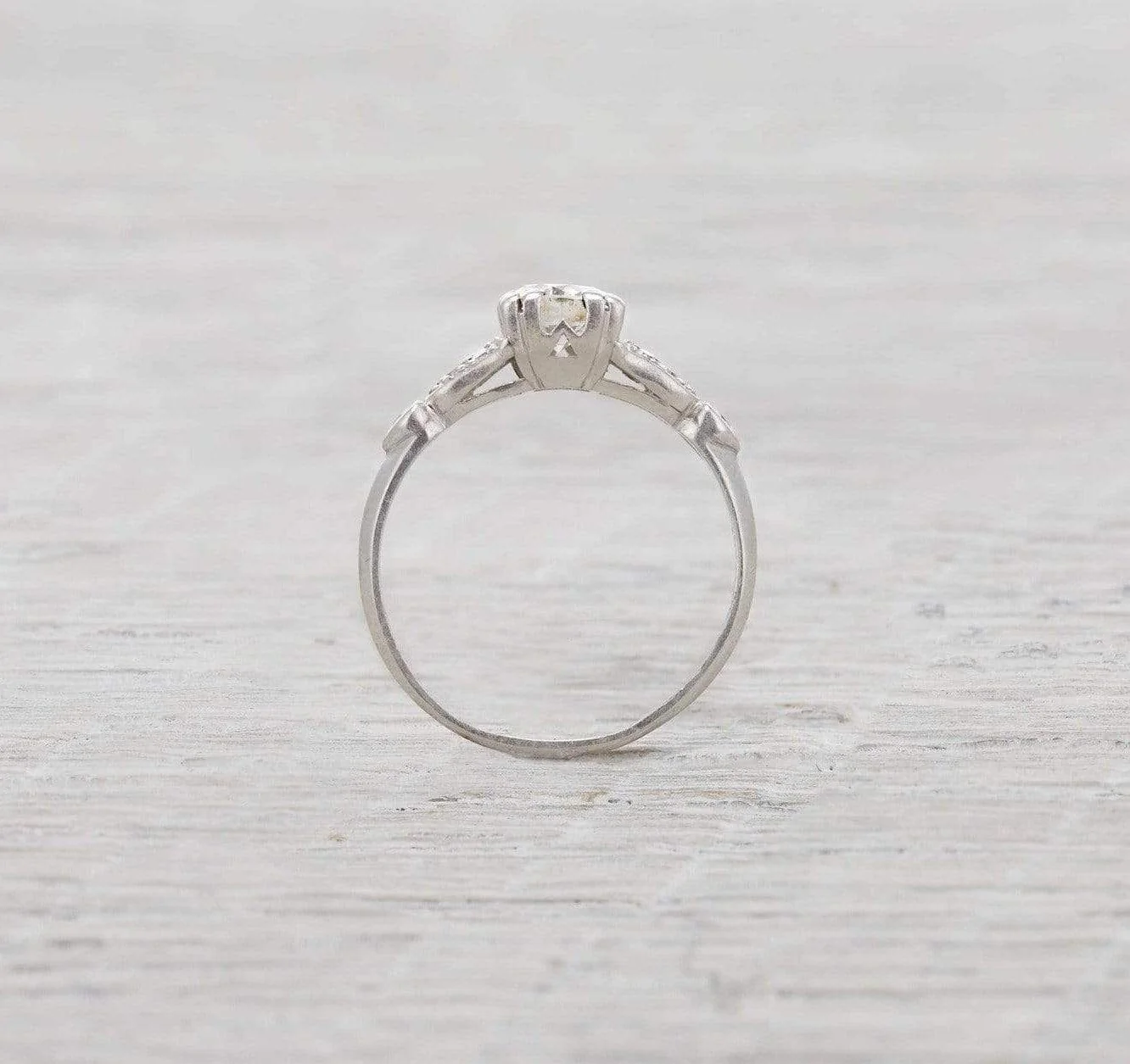 .60 Carat Vintage Art Deco Diamond Engagement Ring - Image 4