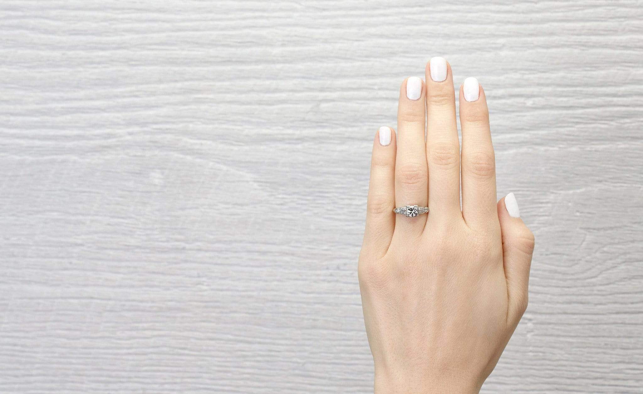 .60 Carat Vintage Art Deco Diamond Engagement Ring - Image 5