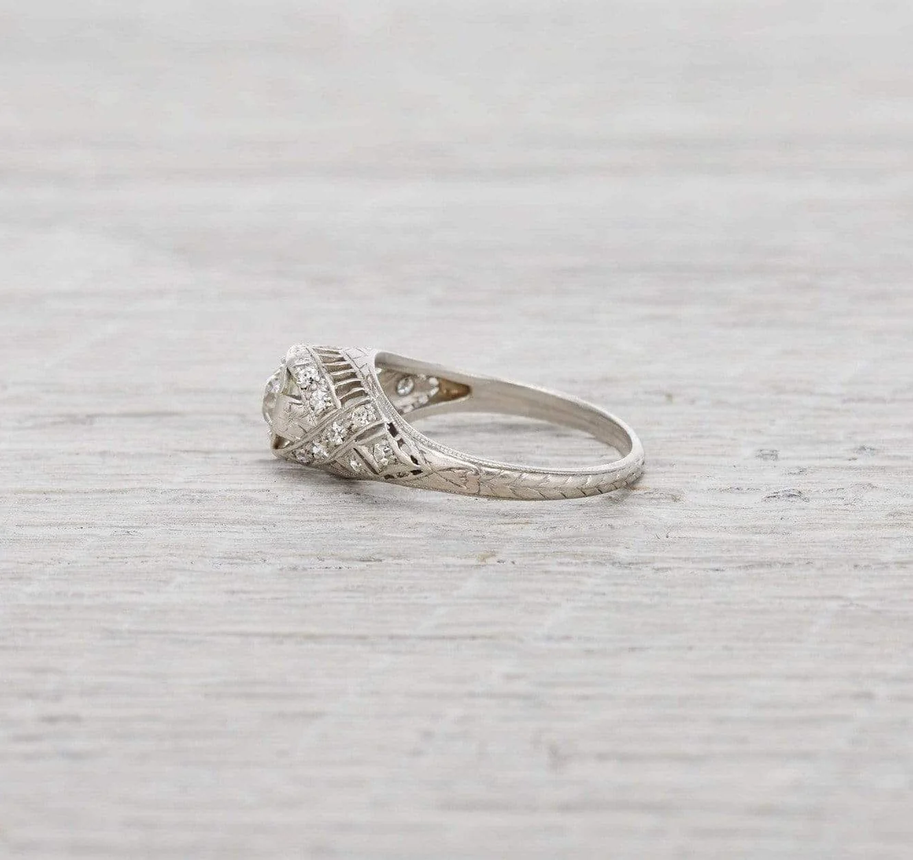 .60 Carat Vintage Edwardian Diamond Engagement Ring - Image 3