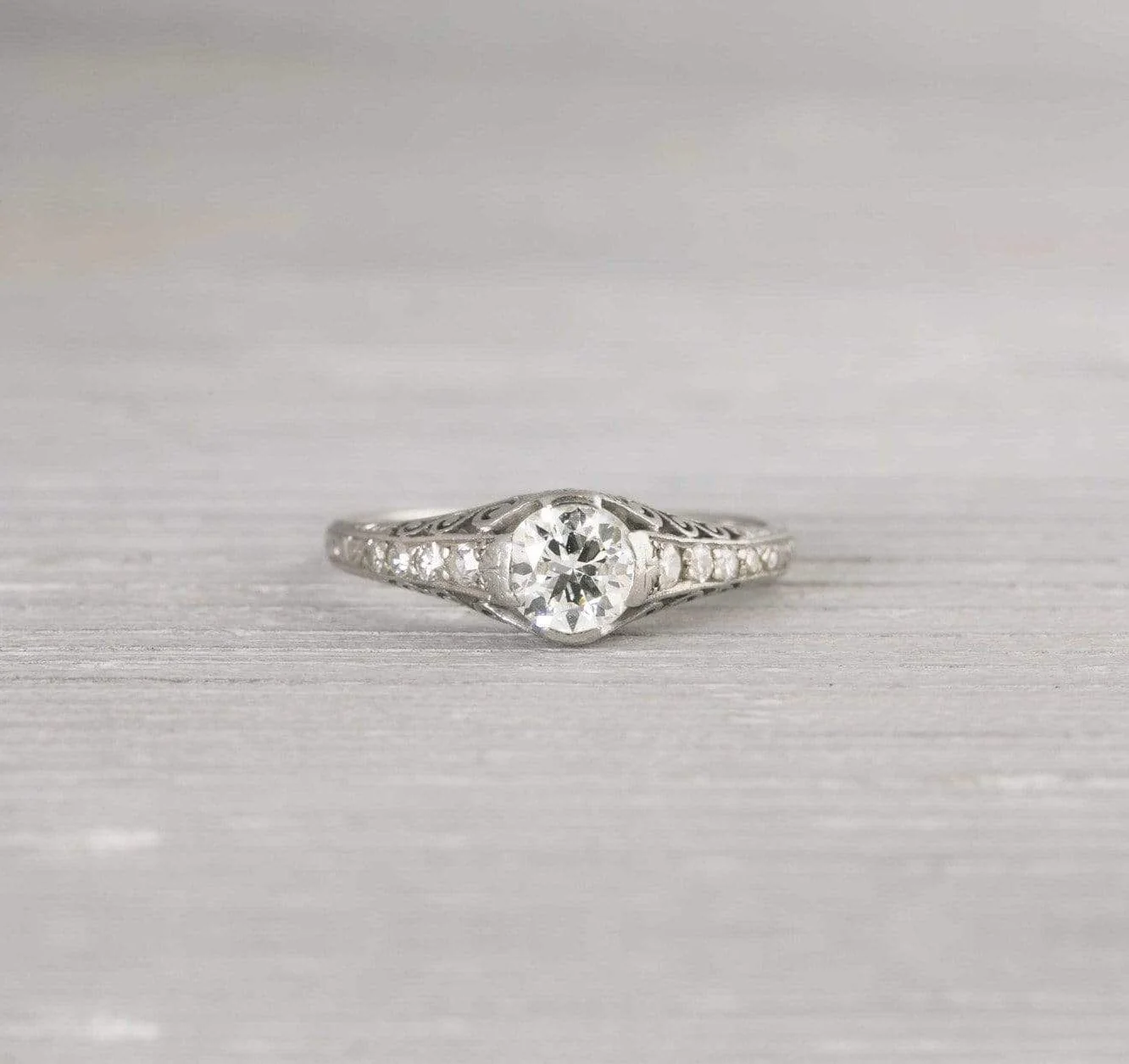 .65 Carat Art Deco Engagement Ring - Image 2