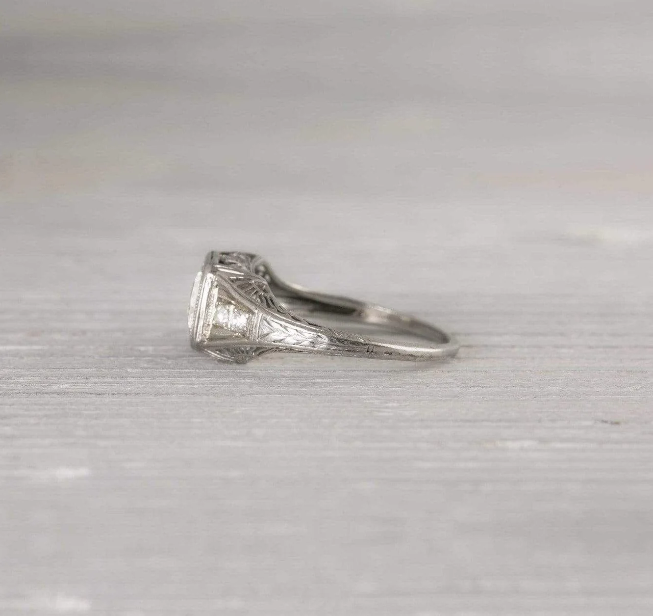 .65 Carat Old European Cut Diamond Engagement Ring - Image 3