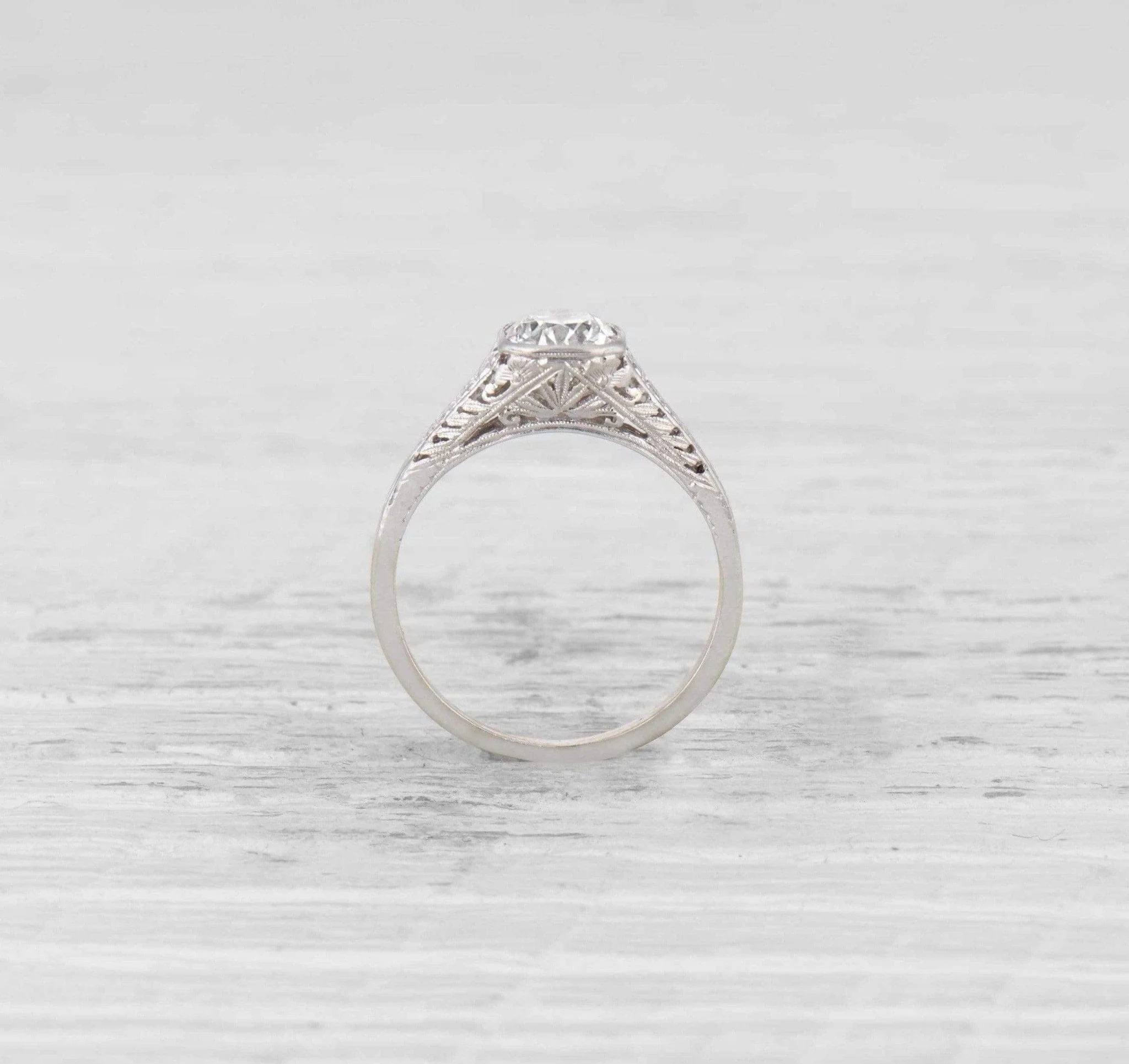 .74 Carat Edwardian Diamond Engagement Ring - Image 4