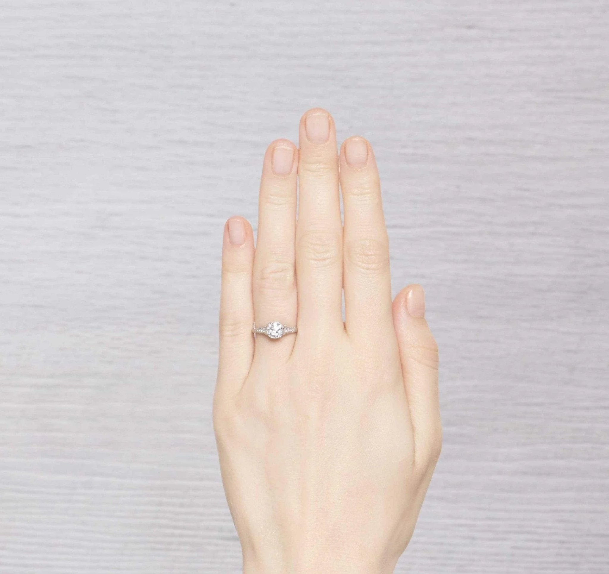 .74 Carat Edwardian Diamond Engagement Ring - Image 5
