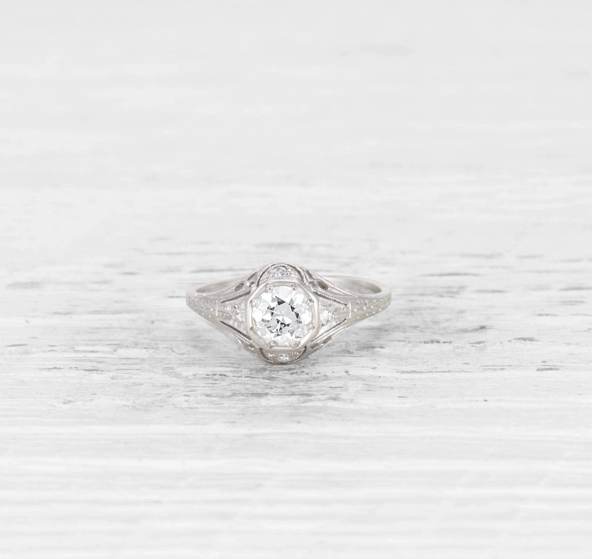 .70 CARAT EDWARDIAN DIAMOND ENGAGEMENT RING - Image 2
